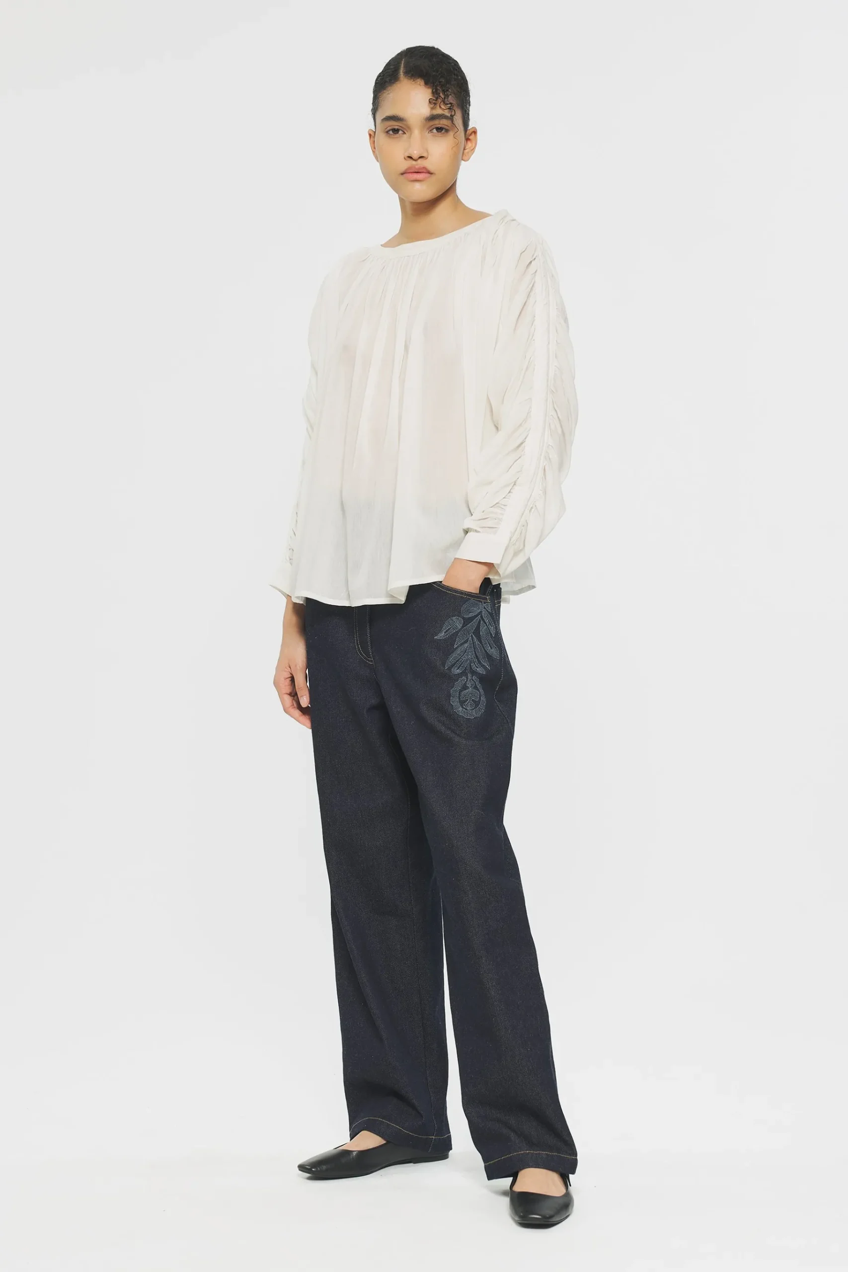 ANTIK BATIK Angelie Blouse Cream Fashion