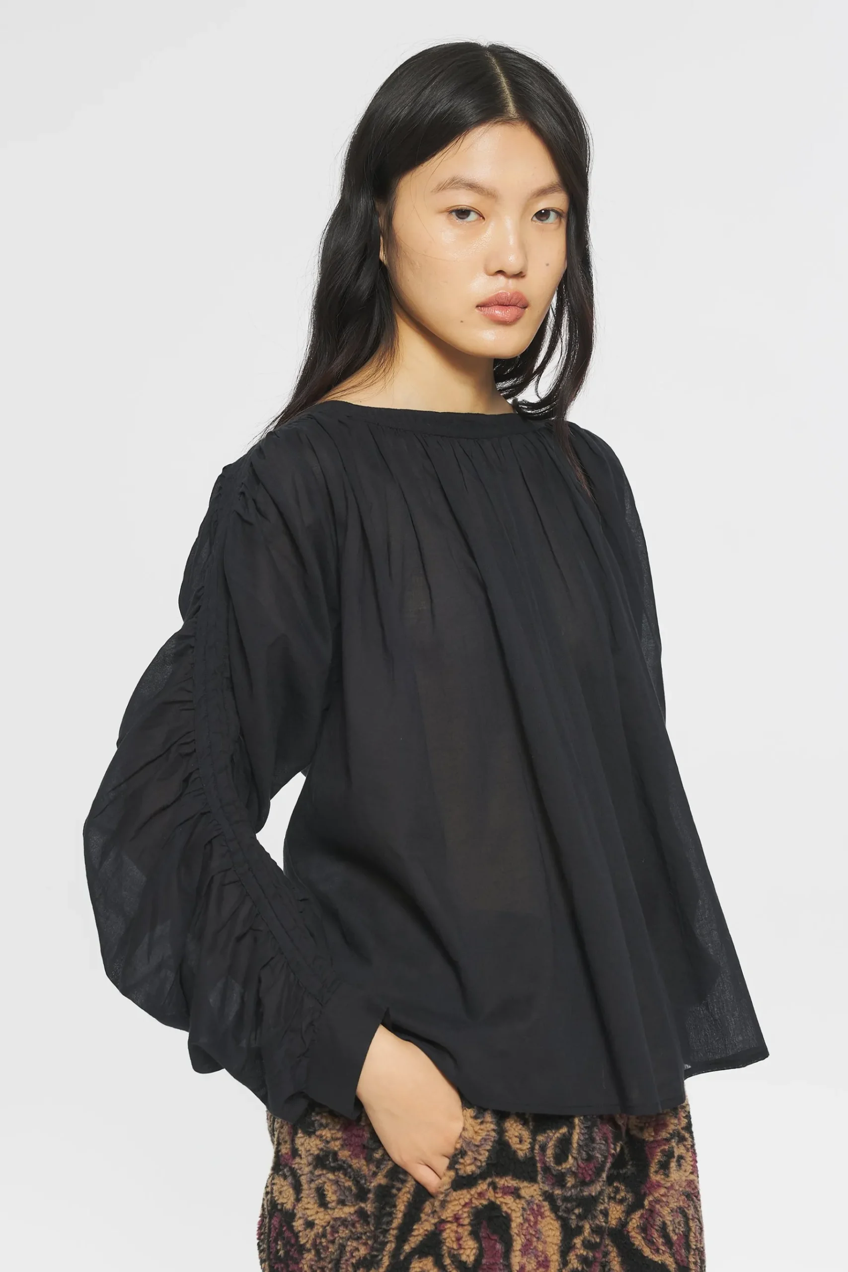 ANTIK BATIK Angelie Blouse Black Flash Sale