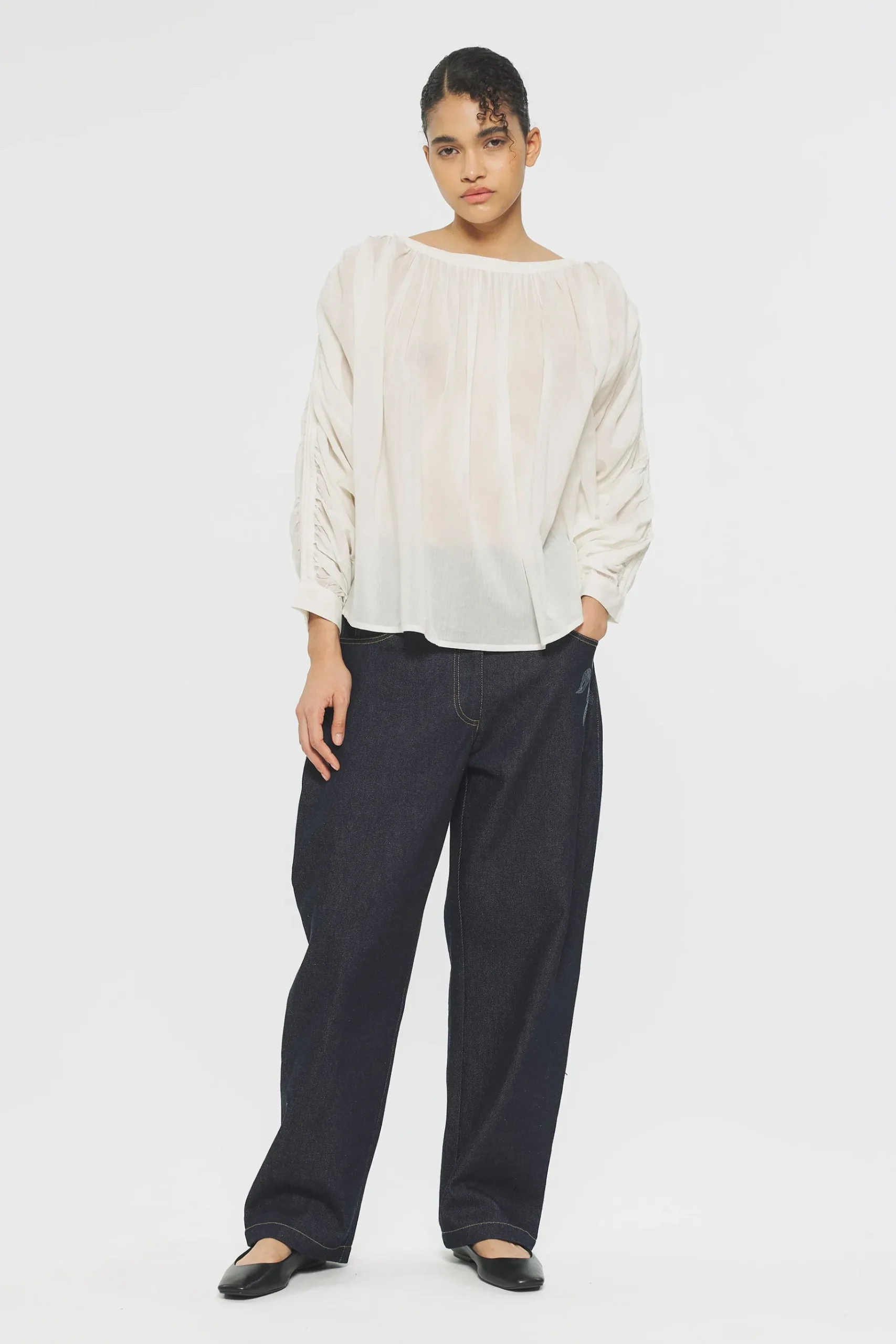 ANTIK BATIK Angelie Blouse Cream Fashion