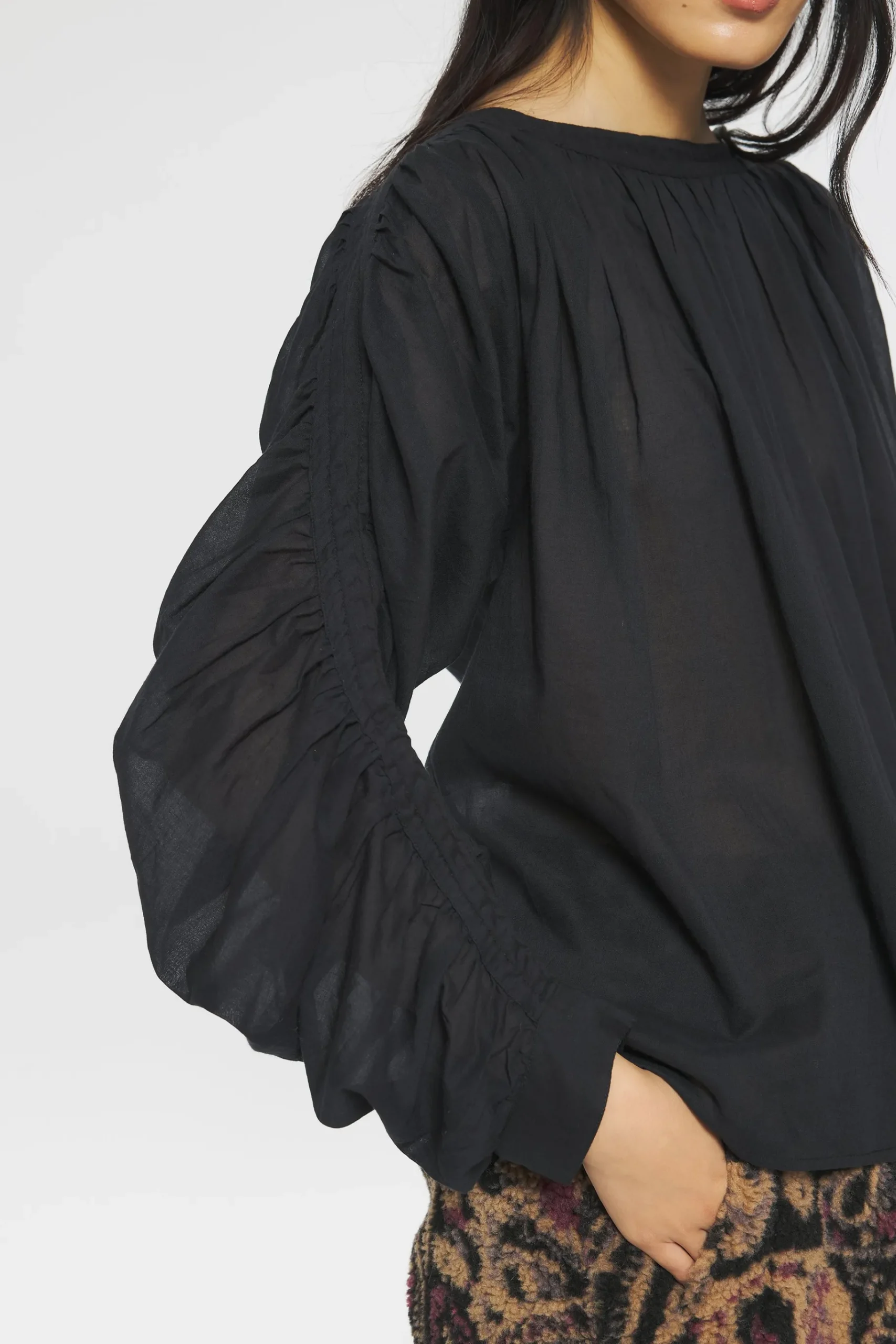 ANTIK BATIK Angelie Blouse Black Flash Sale