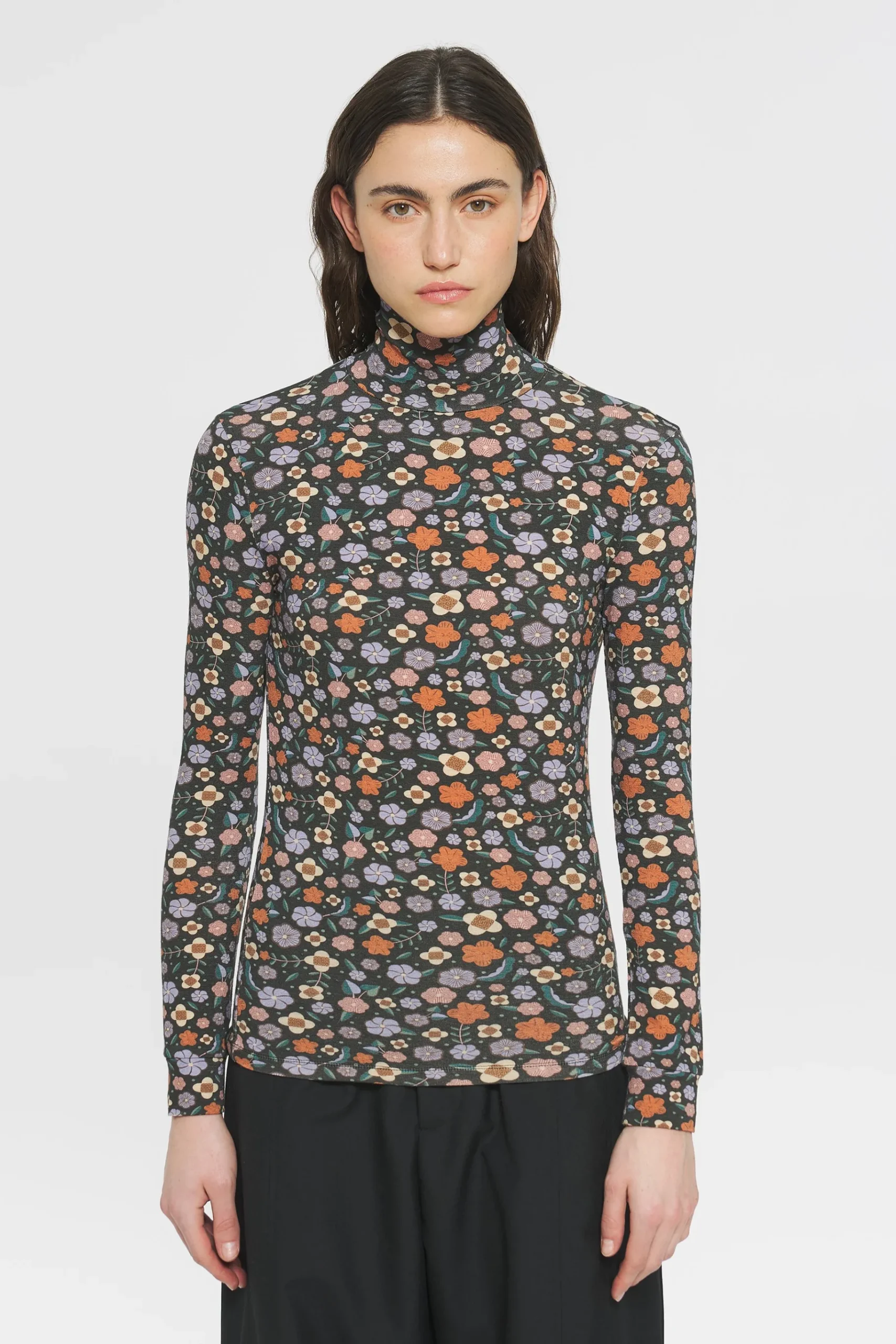 ANTIK BATIK Aria printed turtleneck Best Sale