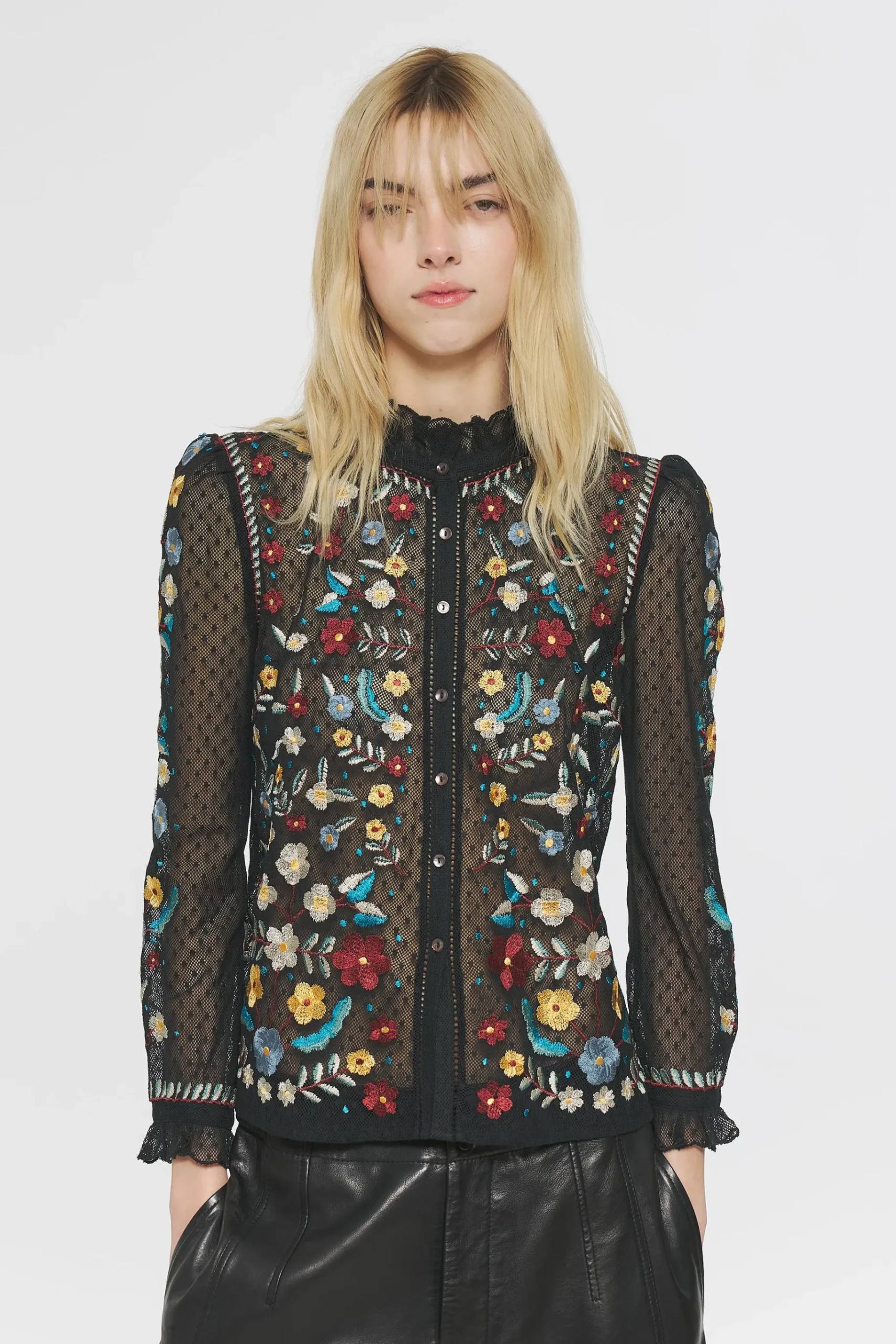ANTIK BATIK Ariani Embroidered blouse Discount