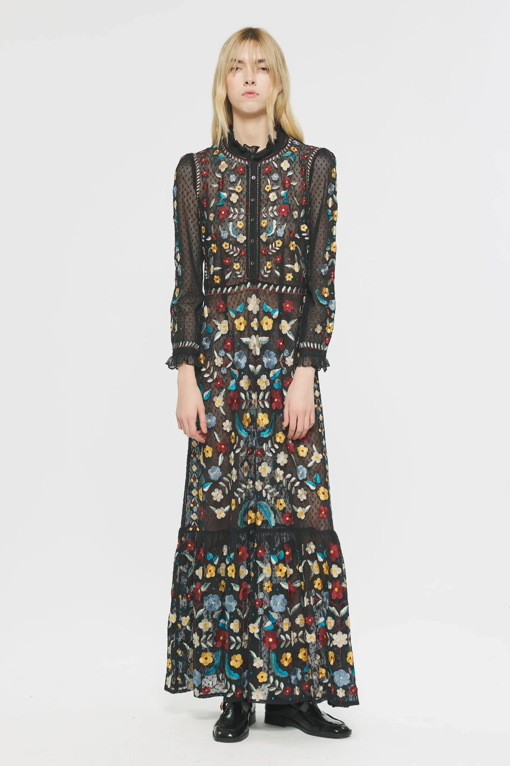 ANTIK BATIK Ariani Embroidered maxi dress Outlet