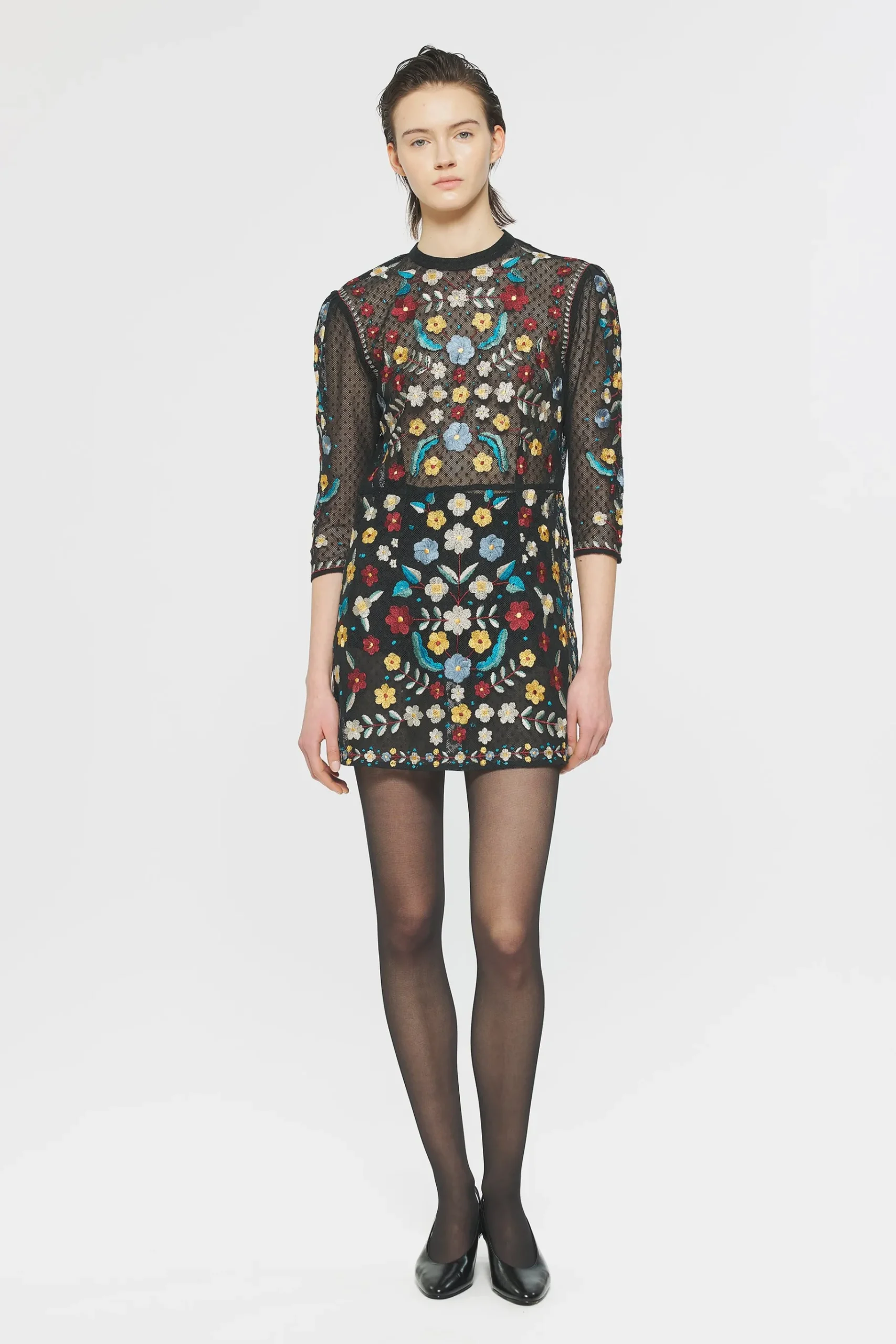 ANTIK BATIK Ariani Embroidered mini dress Shop