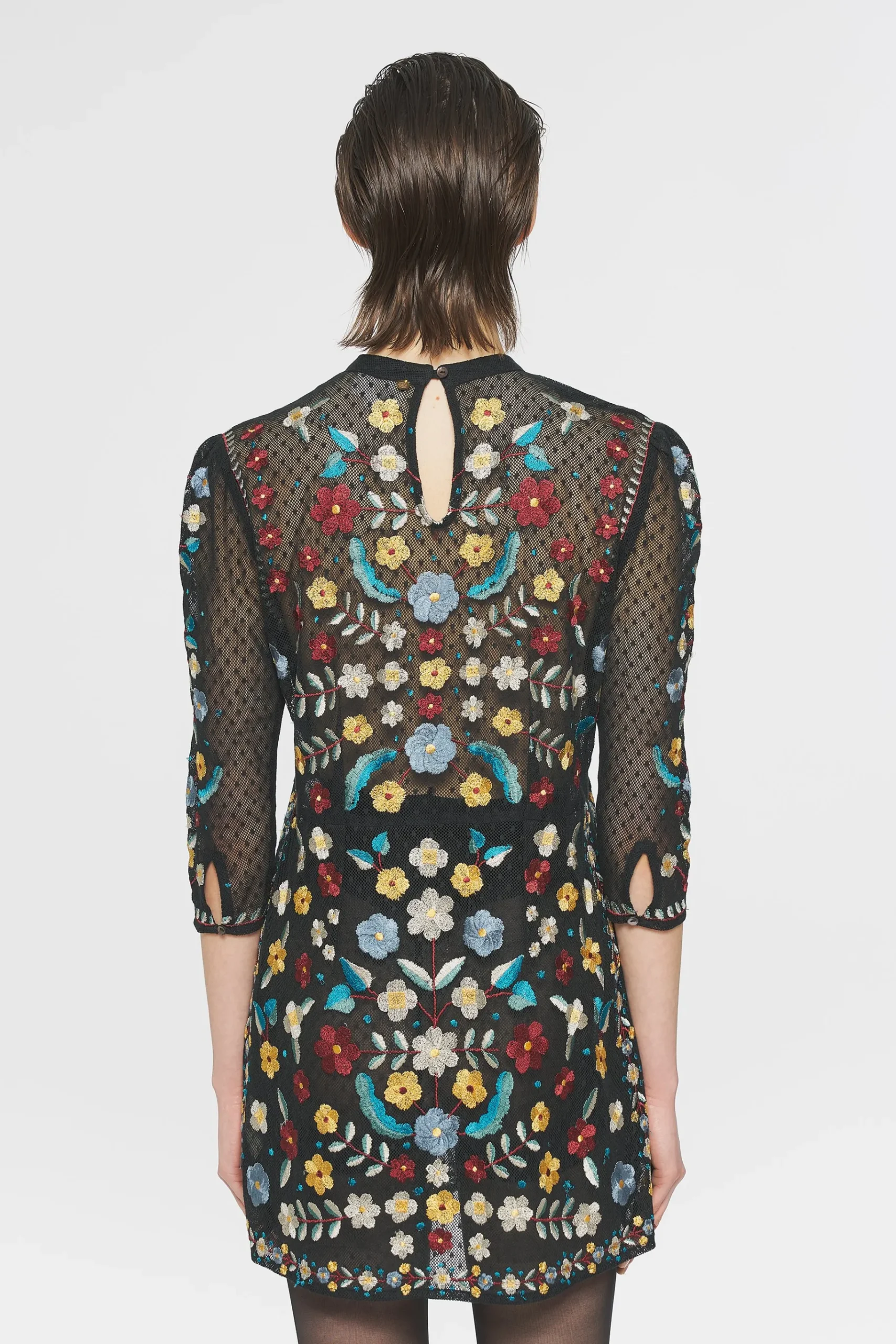 ANTIK BATIK Ariani Embroidered mini dress Shop