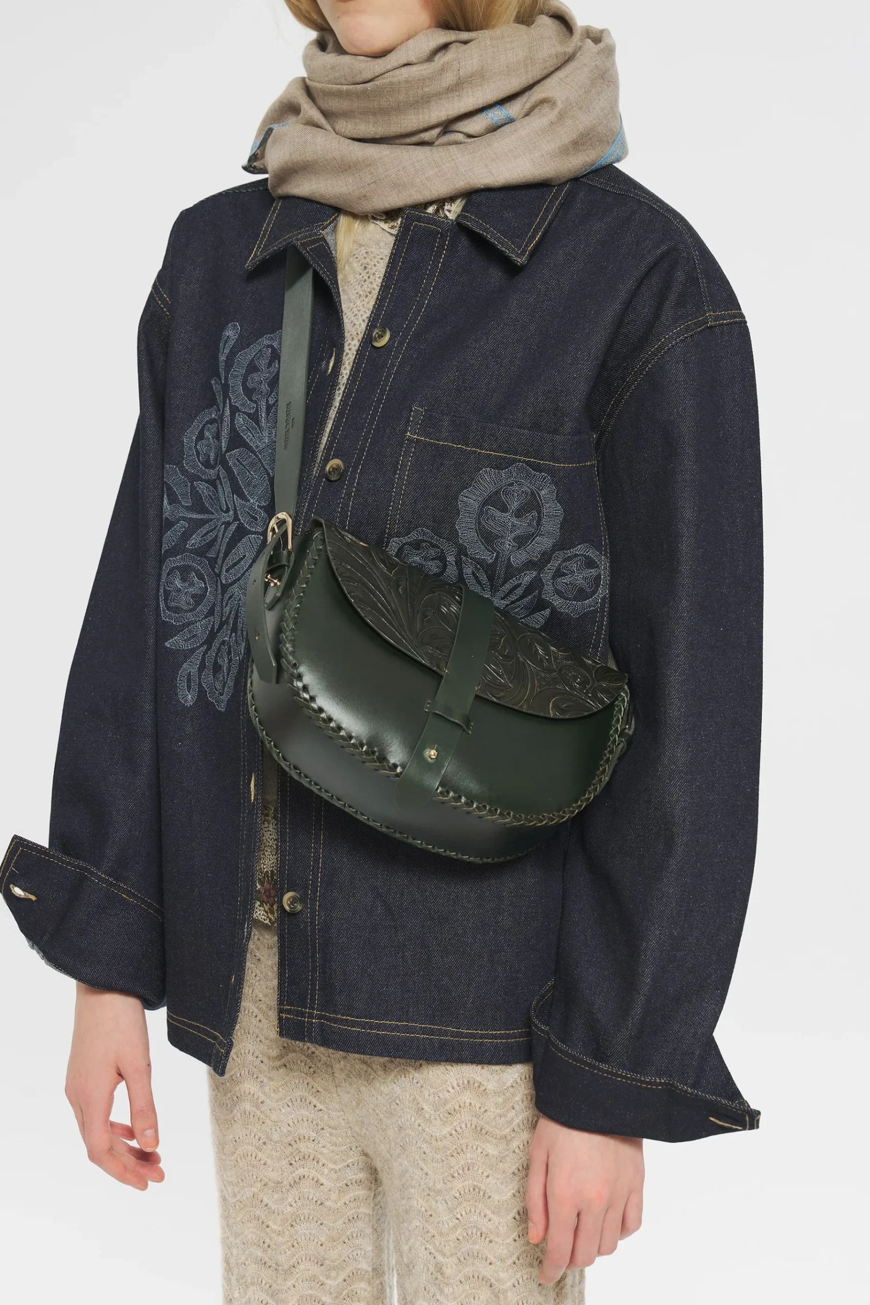 ANTIK BATIK Bag Saigon Dark Green Sale