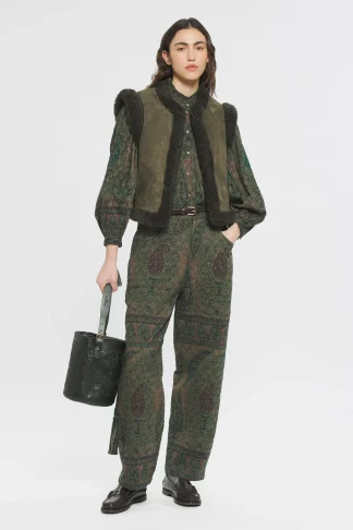 ANTIK BATIK Bucket bag Saigon Dark Green Shop