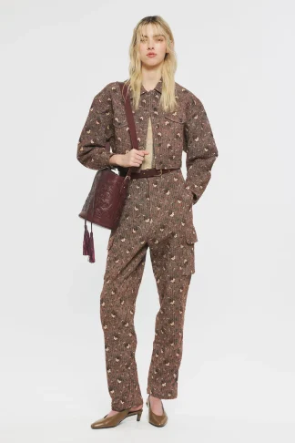 ANTIK BATIK Bucket bag Saigon Burgundy Hot