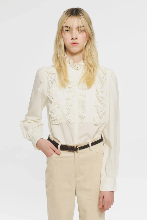 ANTIK BATIK Charlotte Blouse Cream Flash Sale