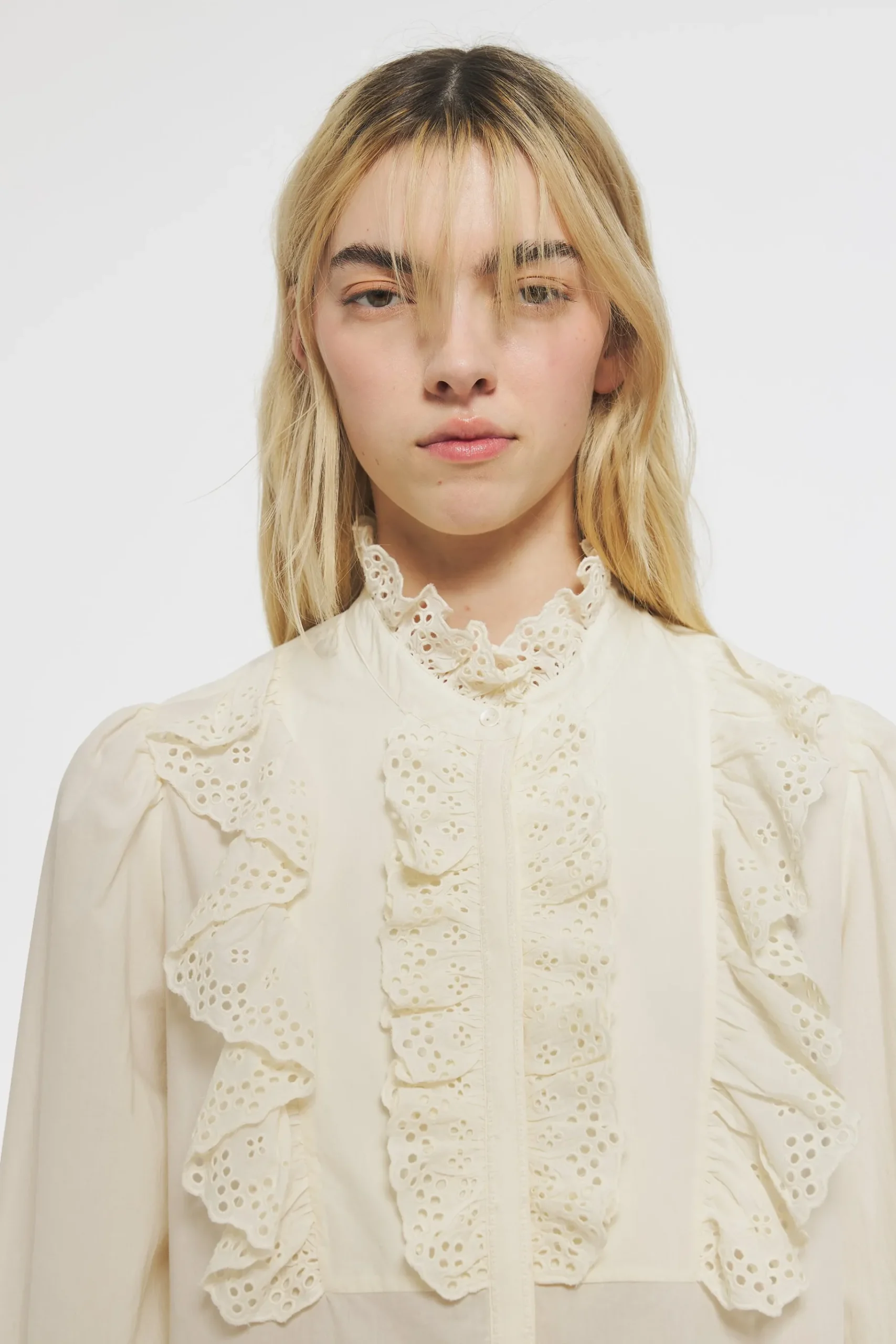ANTIK BATIK Charlotte Blouse Cream Flash Sale