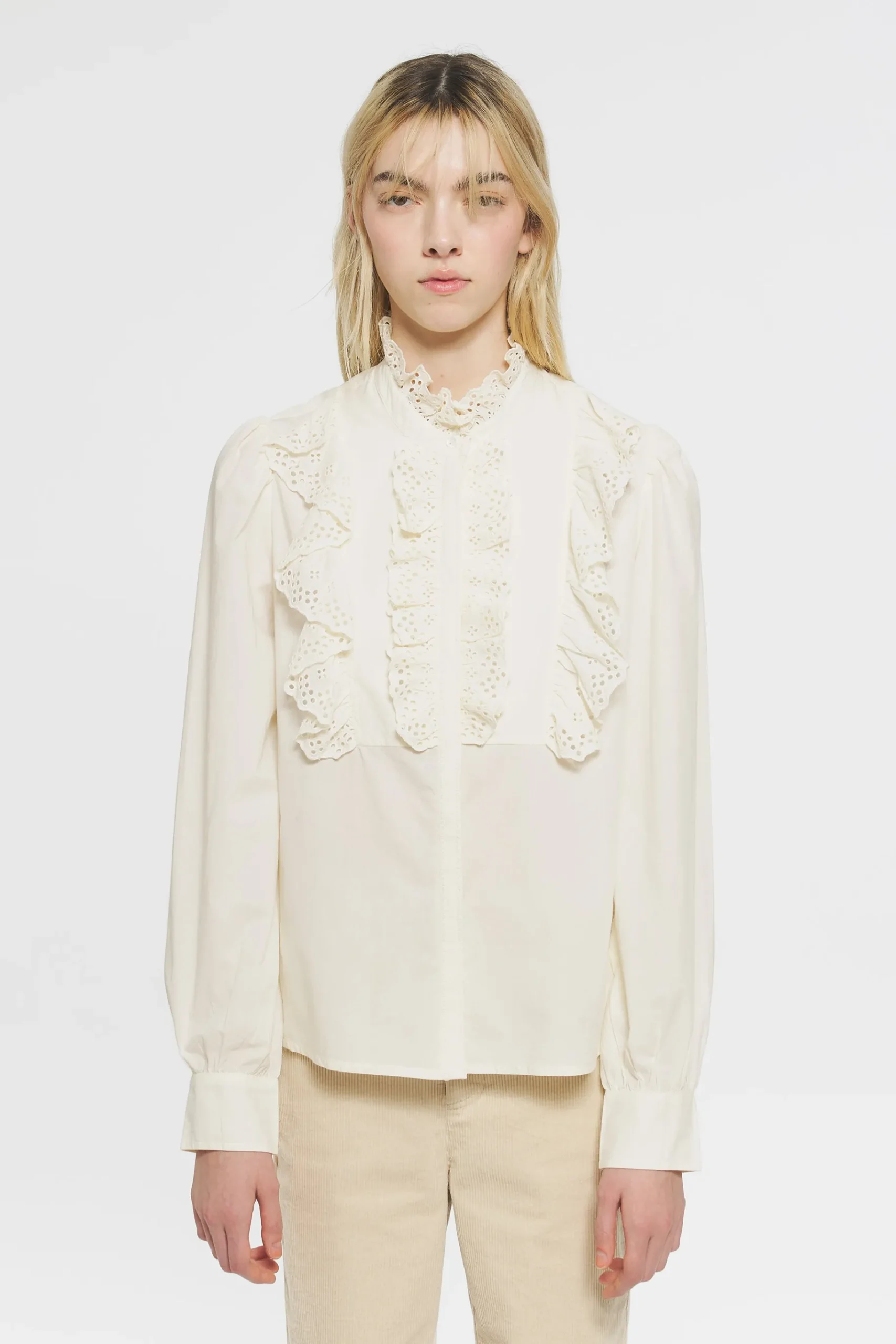 ANTIK BATIK Charlotte Blouse Cream Flash Sale