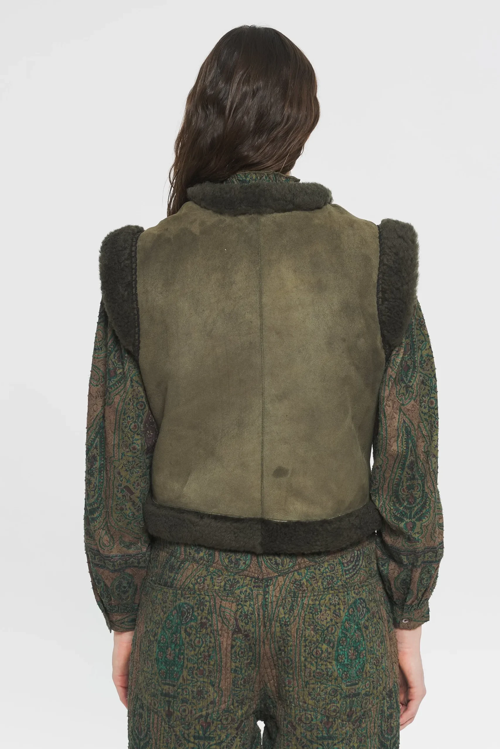 ANTIK BATIK Demis Gilet Green Shop