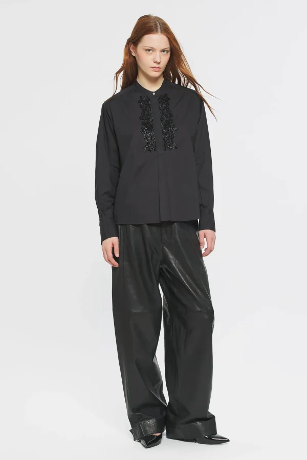ANTIK BATIK Emilie Embroidered blouse Black Discount