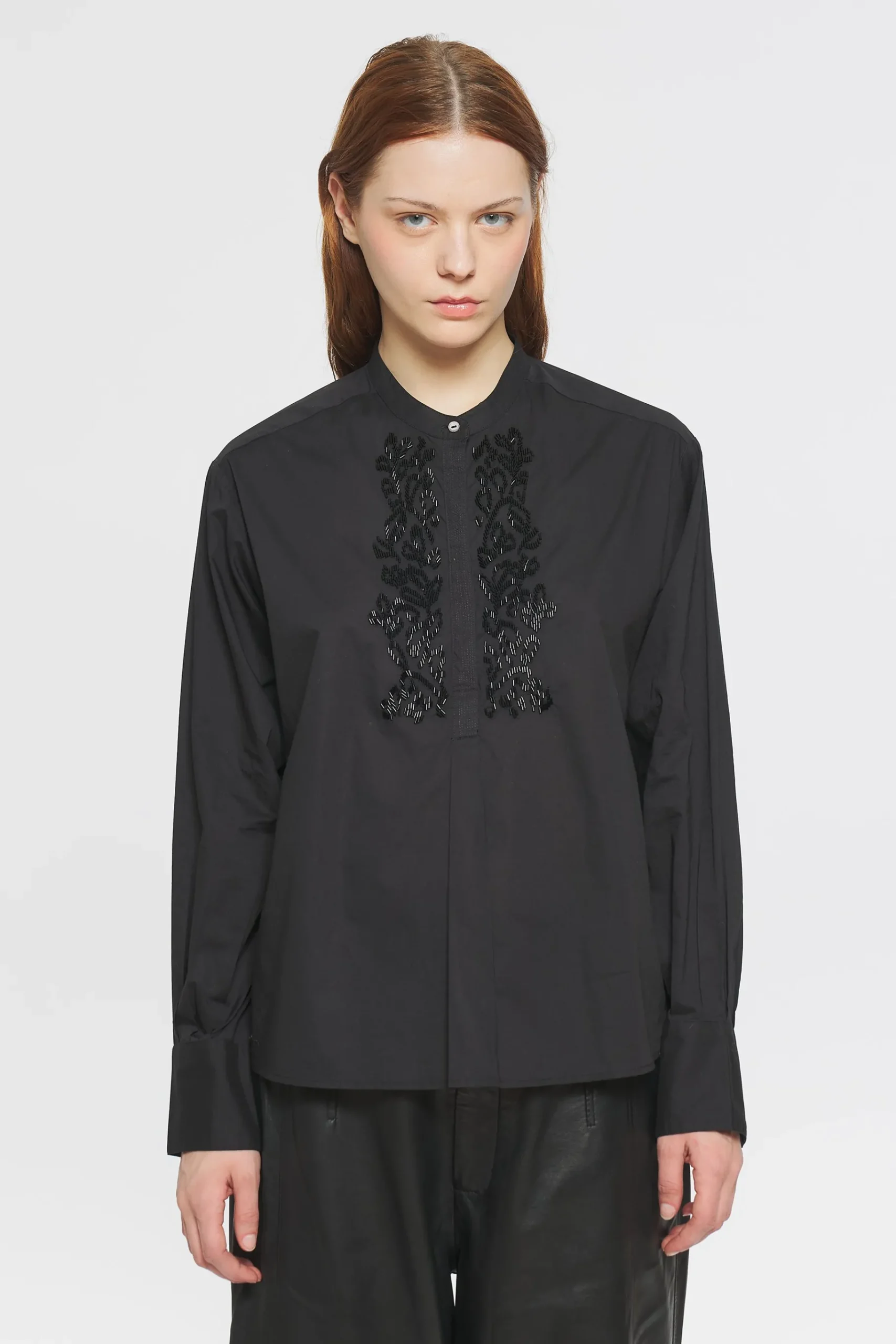 ANTIK BATIK Emilie Embroidered blouse Black Discount