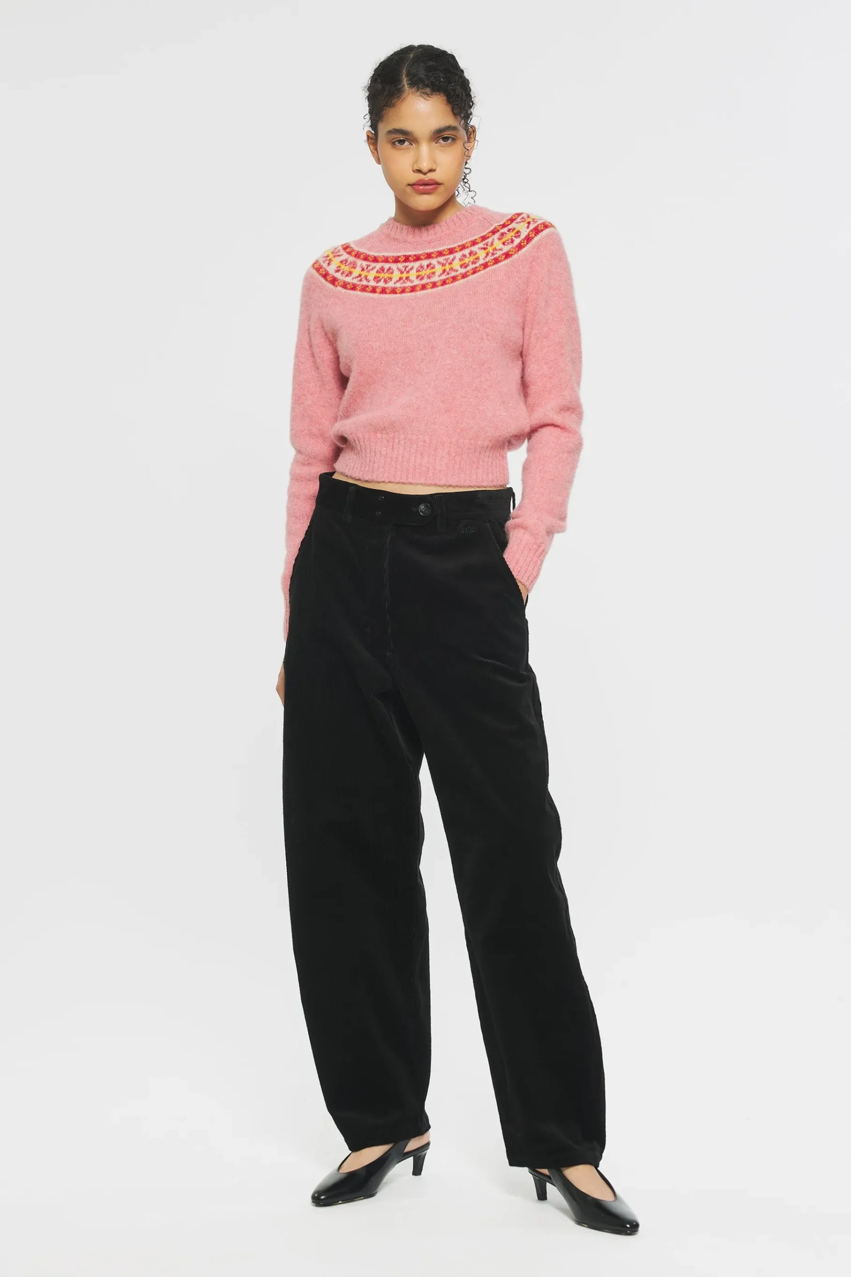 ANTIK BATIK Ewan Shetland jumper Pink Sale