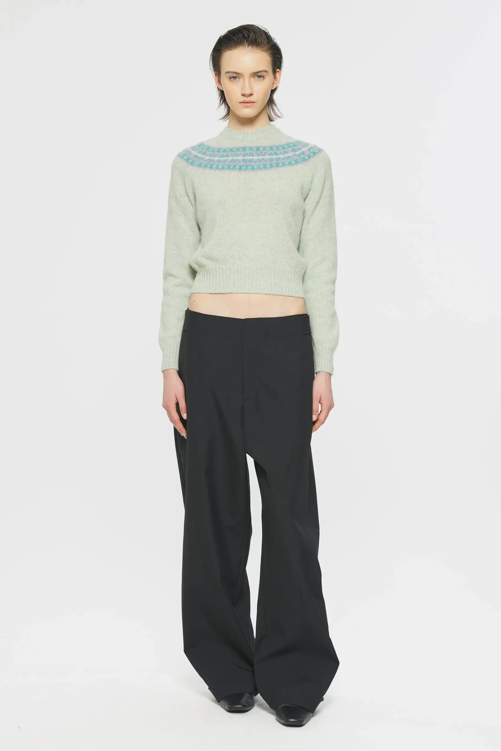 ANTIK BATIK Ewan Shetland jumper Blue Store