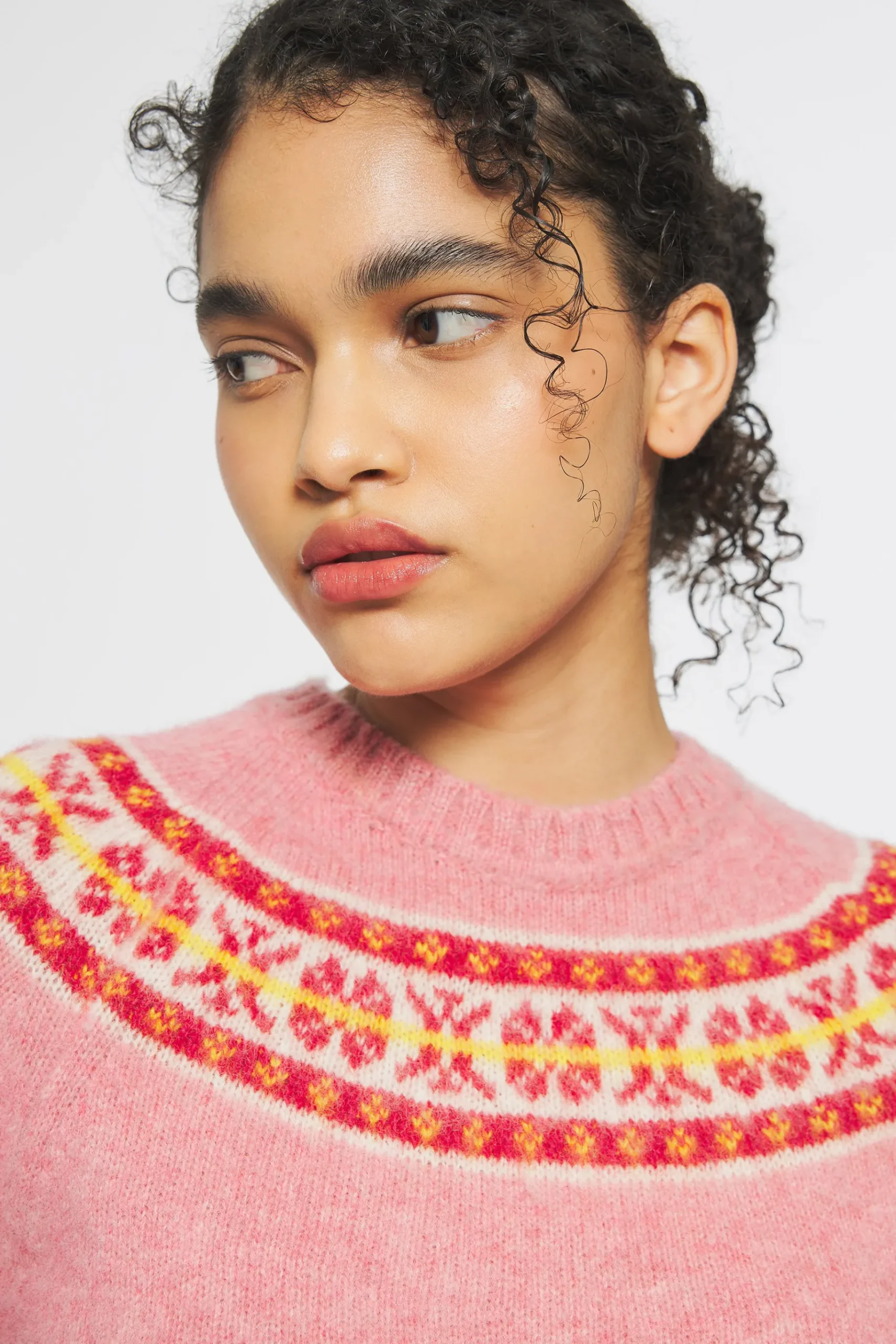 ANTIK BATIK Ewan Shetland jumper Pink Sale
