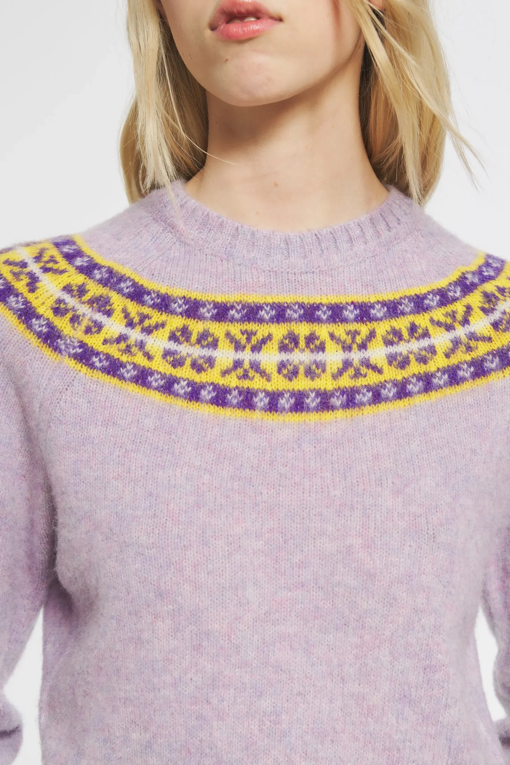 ANTIK BATIK Ewan Shetland jumper Purple Best Sale