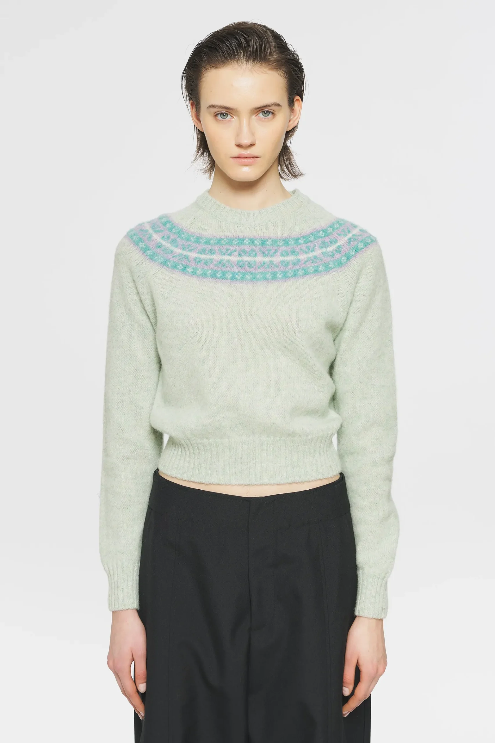 ANTIK BATIK Ewan Shetland jumper Blue Store