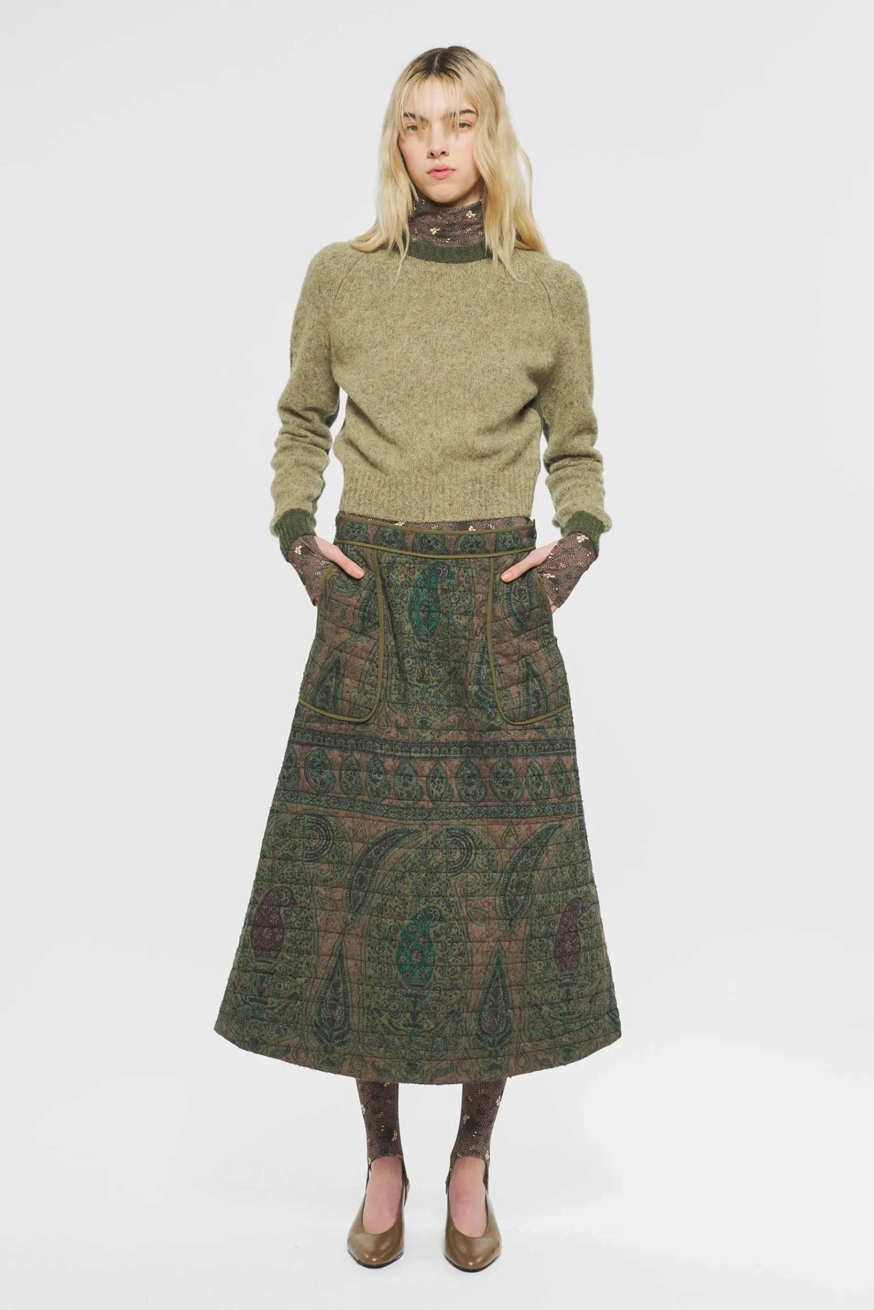 ANTIK BATIK Fergus Shetland jumper Green Online
