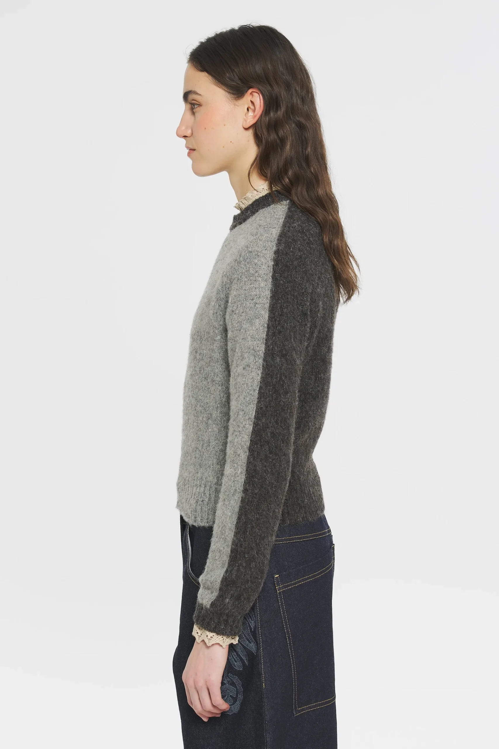 ANTIK BATIK Fergus Shetland jumper Grey Discount