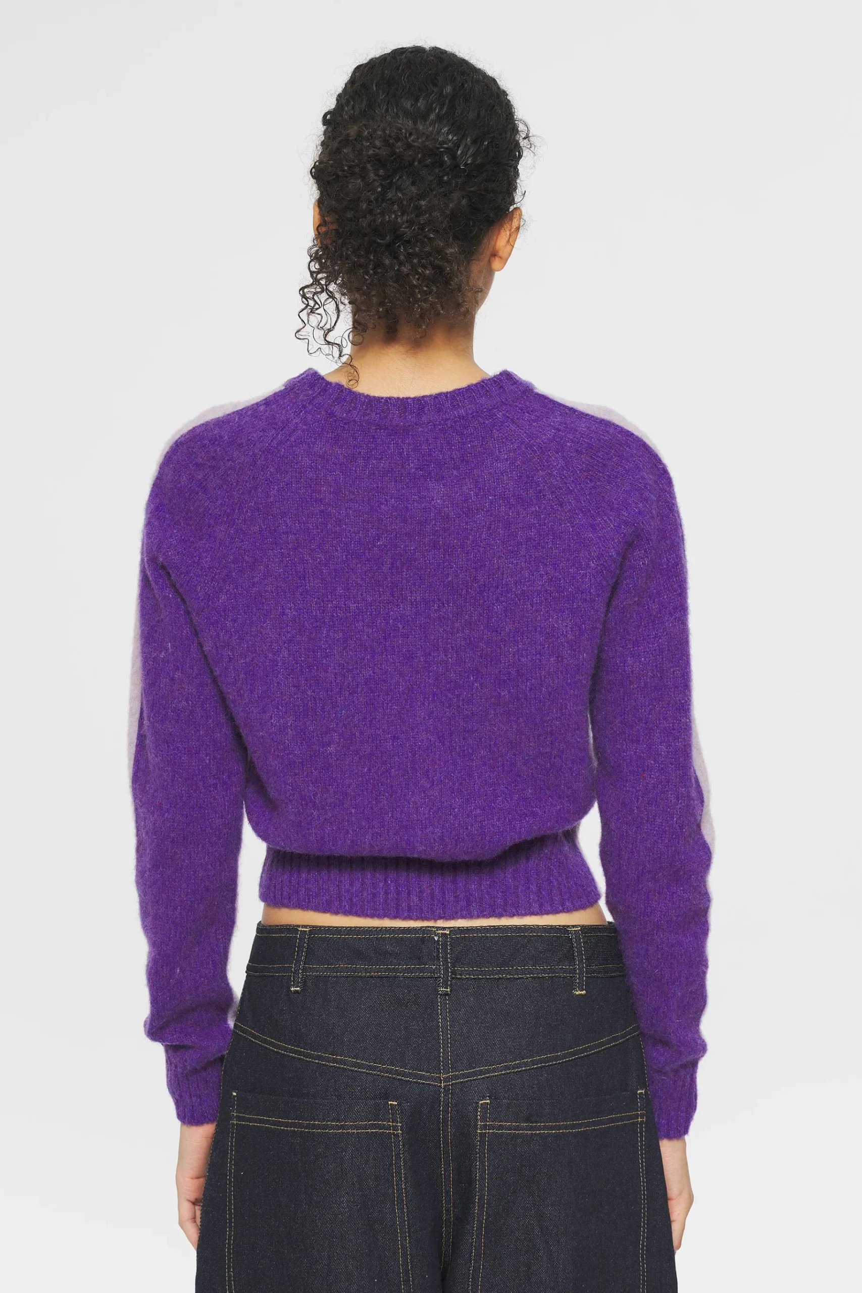 ANTIK BATIK Fergus Shetland jumper Purple New