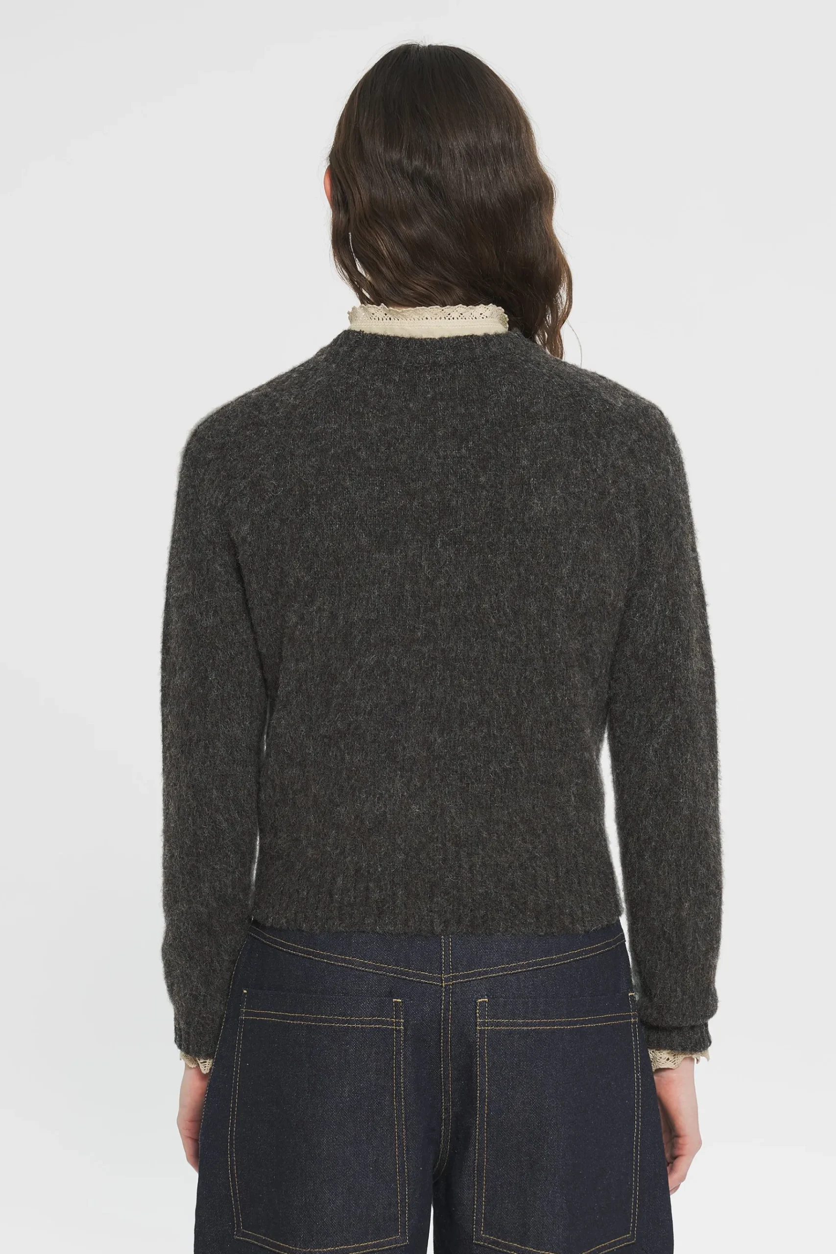 ANTIK BATIK Fergus Shetland jumper Grey Discount