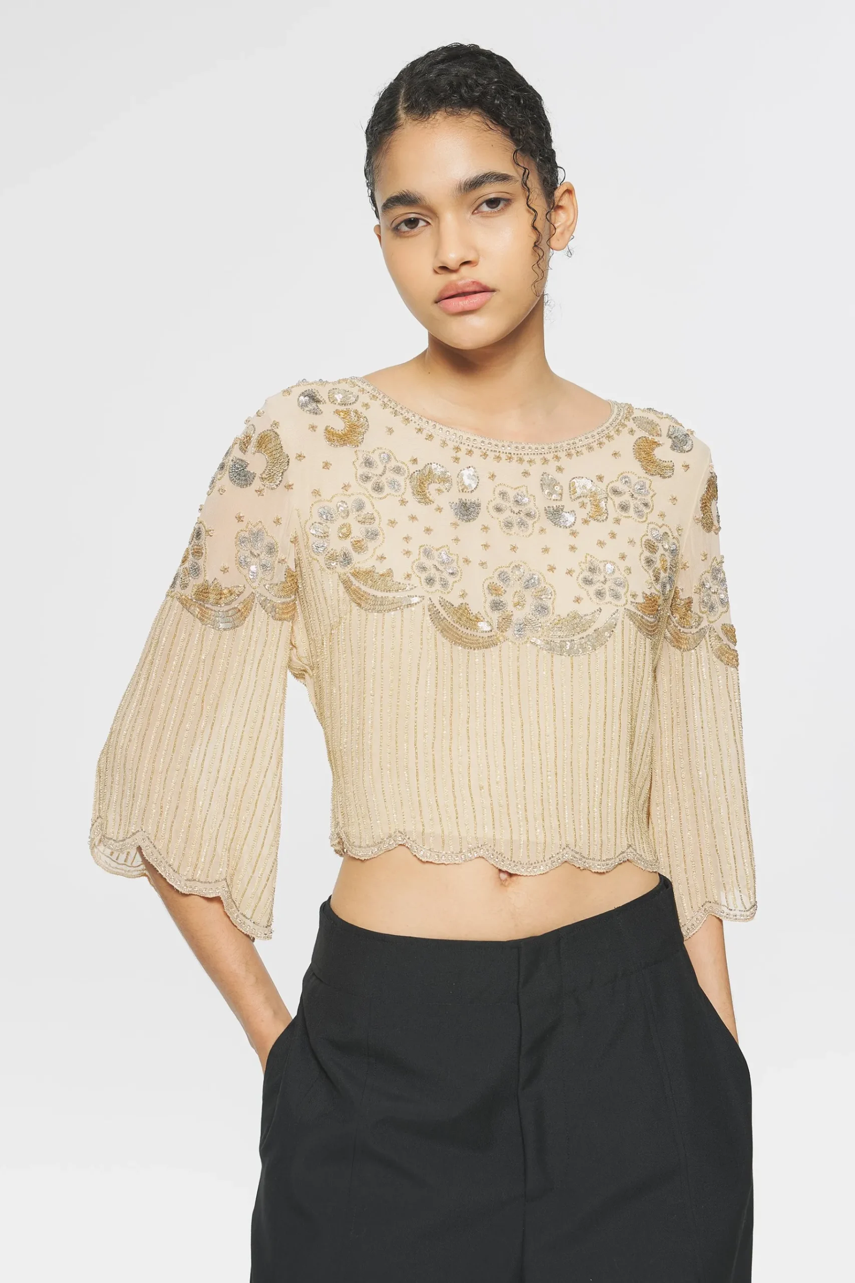 ANTIK BATIK Gadsby Sequin top New