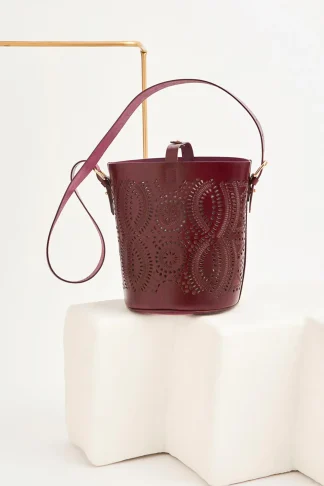 ANTIK BATIK Galy leather bag Red Discount
