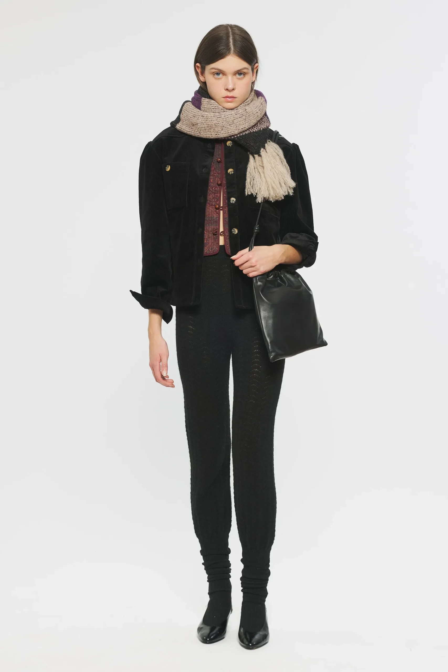 ANTIK BATIK Gina Scarf Black Shop