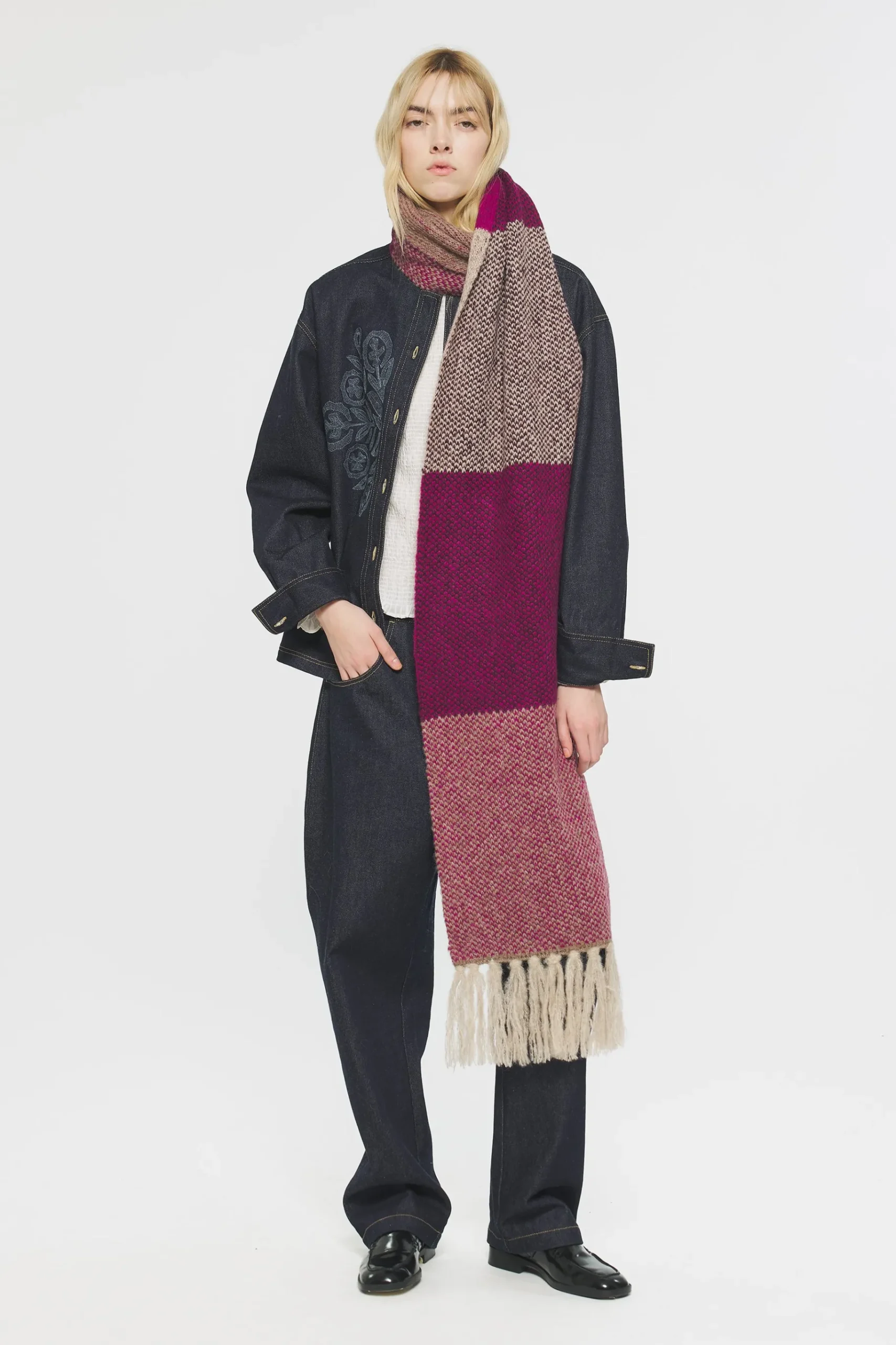ANTIK BATIK Gina Scarf Pink Sale