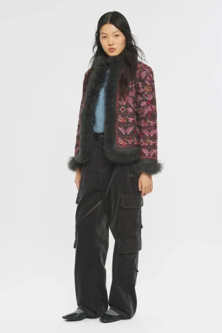 ANTIK BATIK Huguet Embroidered jacket Grey Online