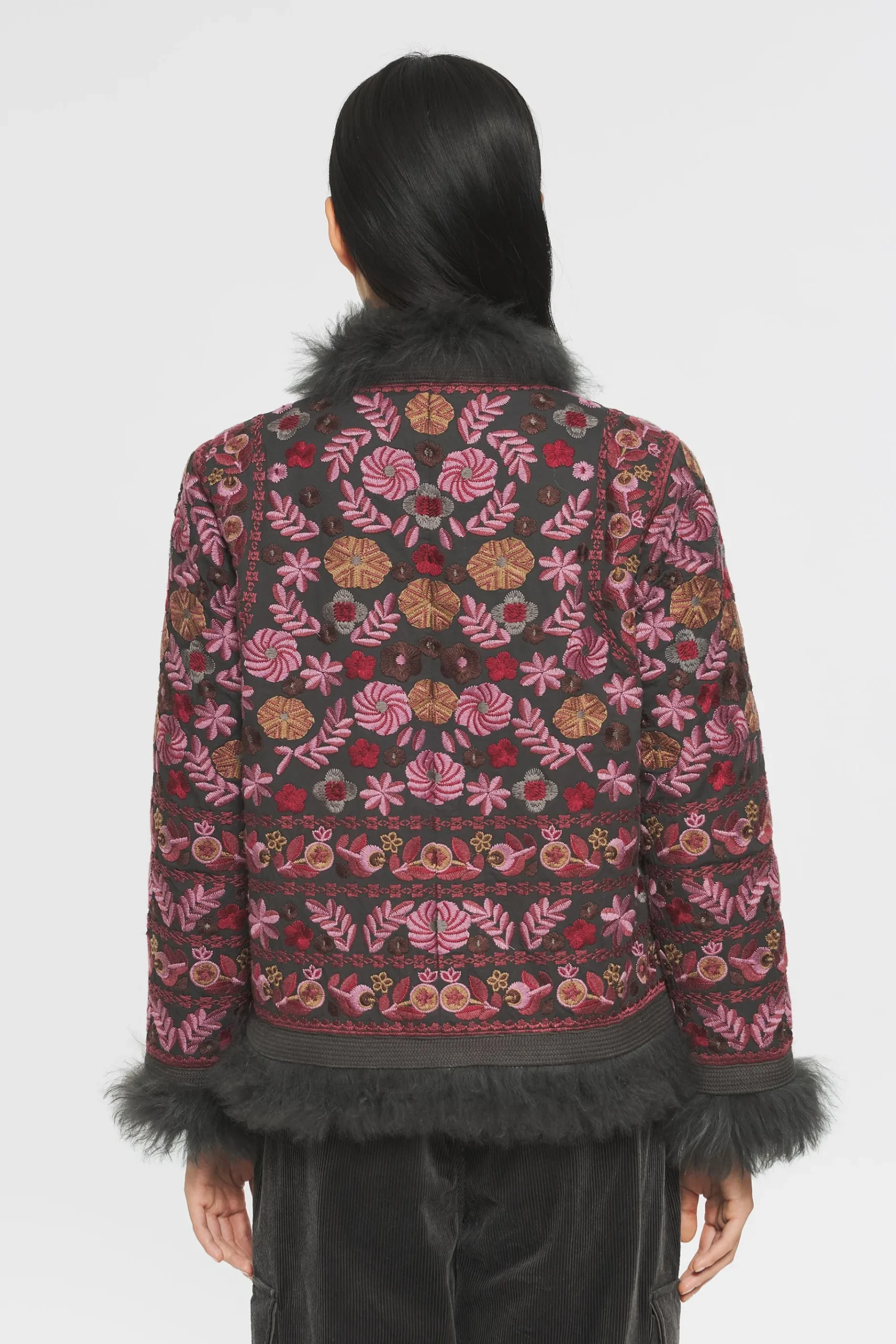 ANTIK BATIK Huguet Embroidered jacket Grey Online