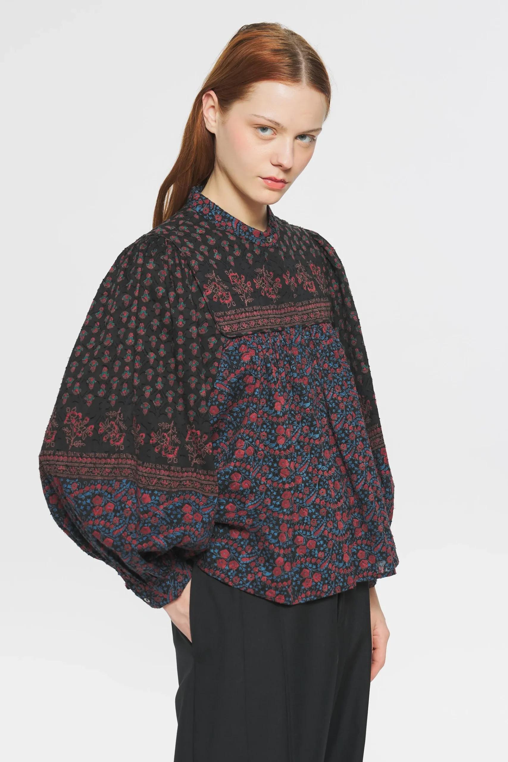 ANTIK BATIK Irina Print blouse Black Cheap