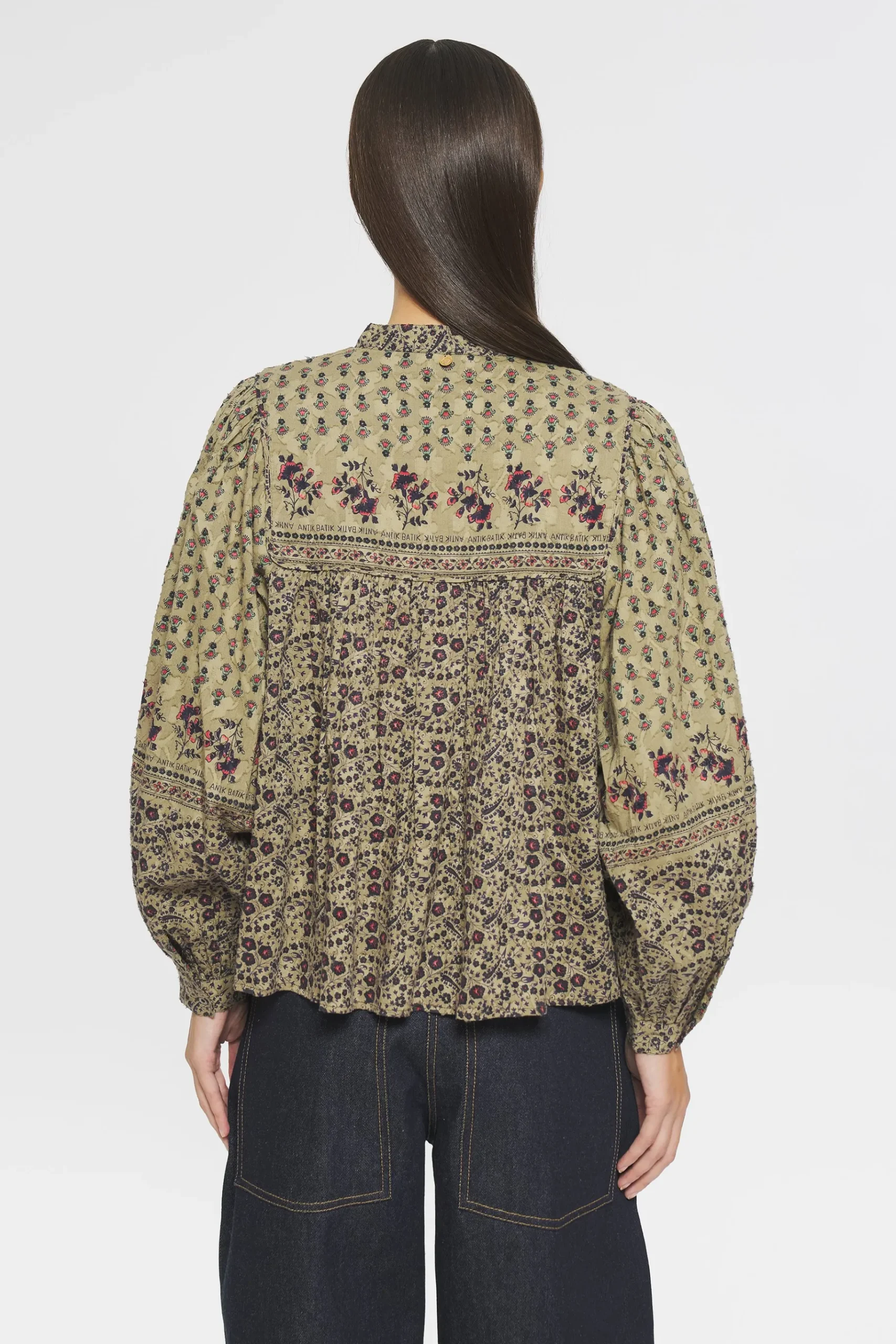 ANTIK BATIK Irina Print blouse Green Best