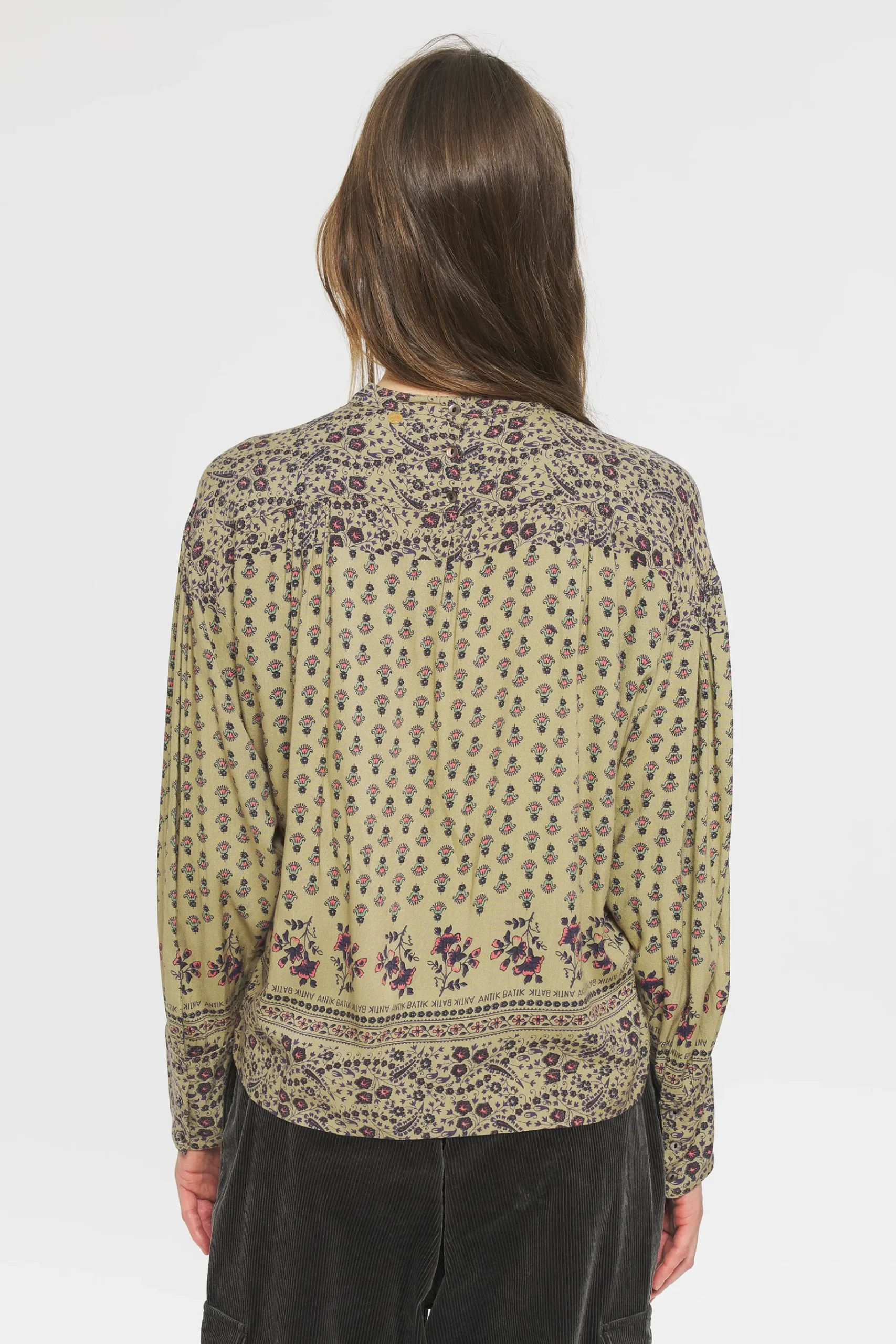 ANTIK BATIK Irina Print blouse Green Online