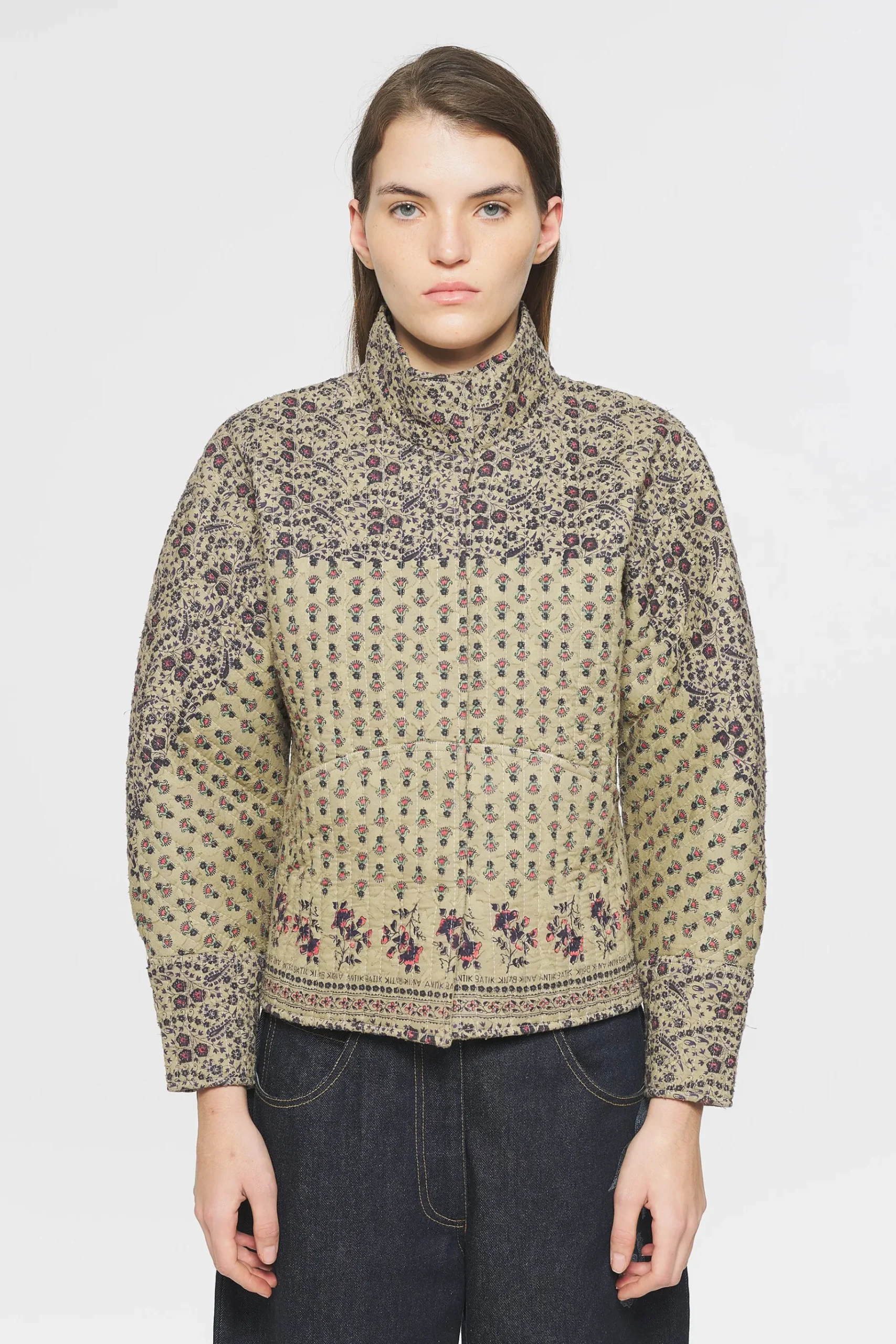 ANTIK BATIK Irina Print jacket Green Clearance
