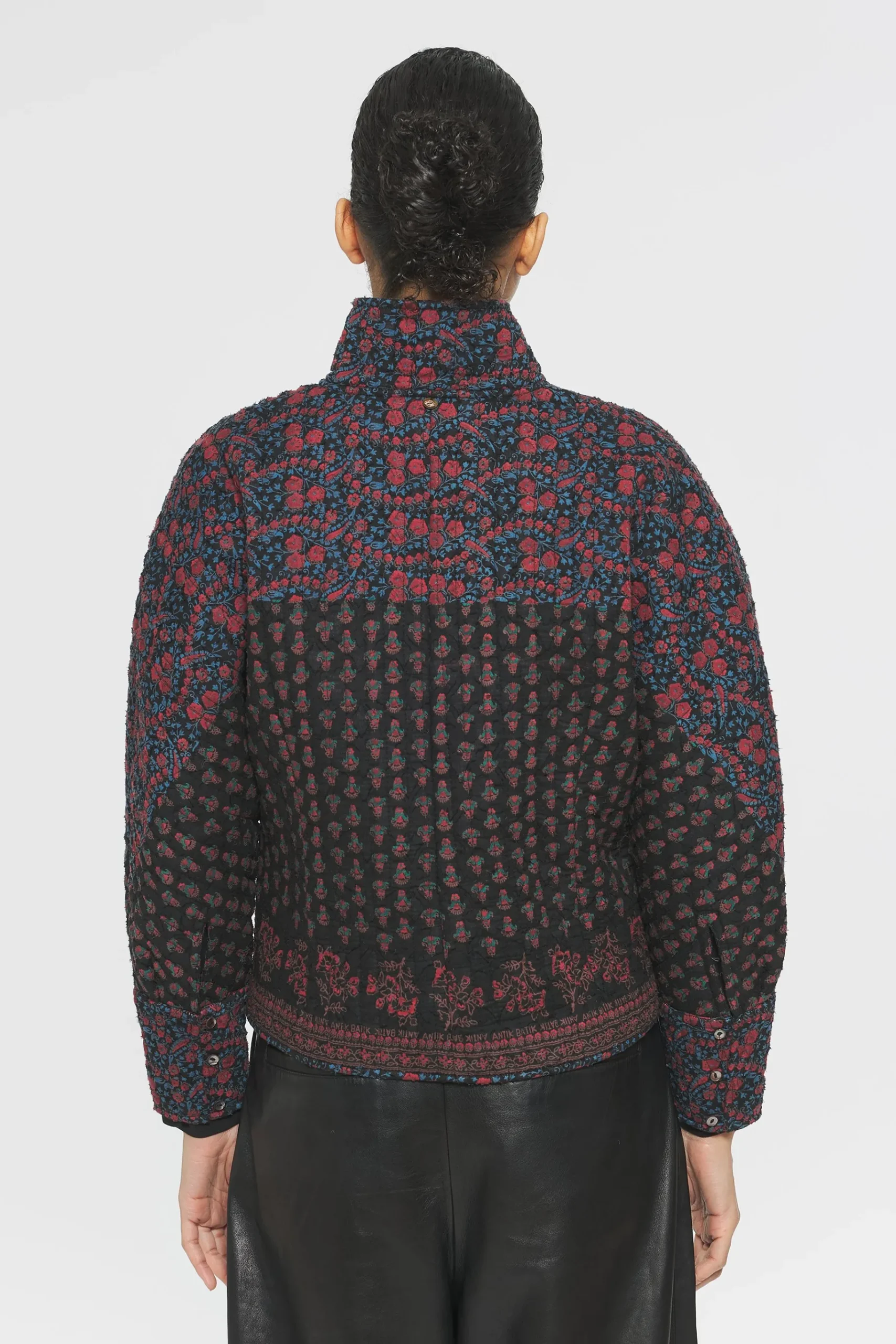 ANTIK BATIK Irina Print jacket Black New