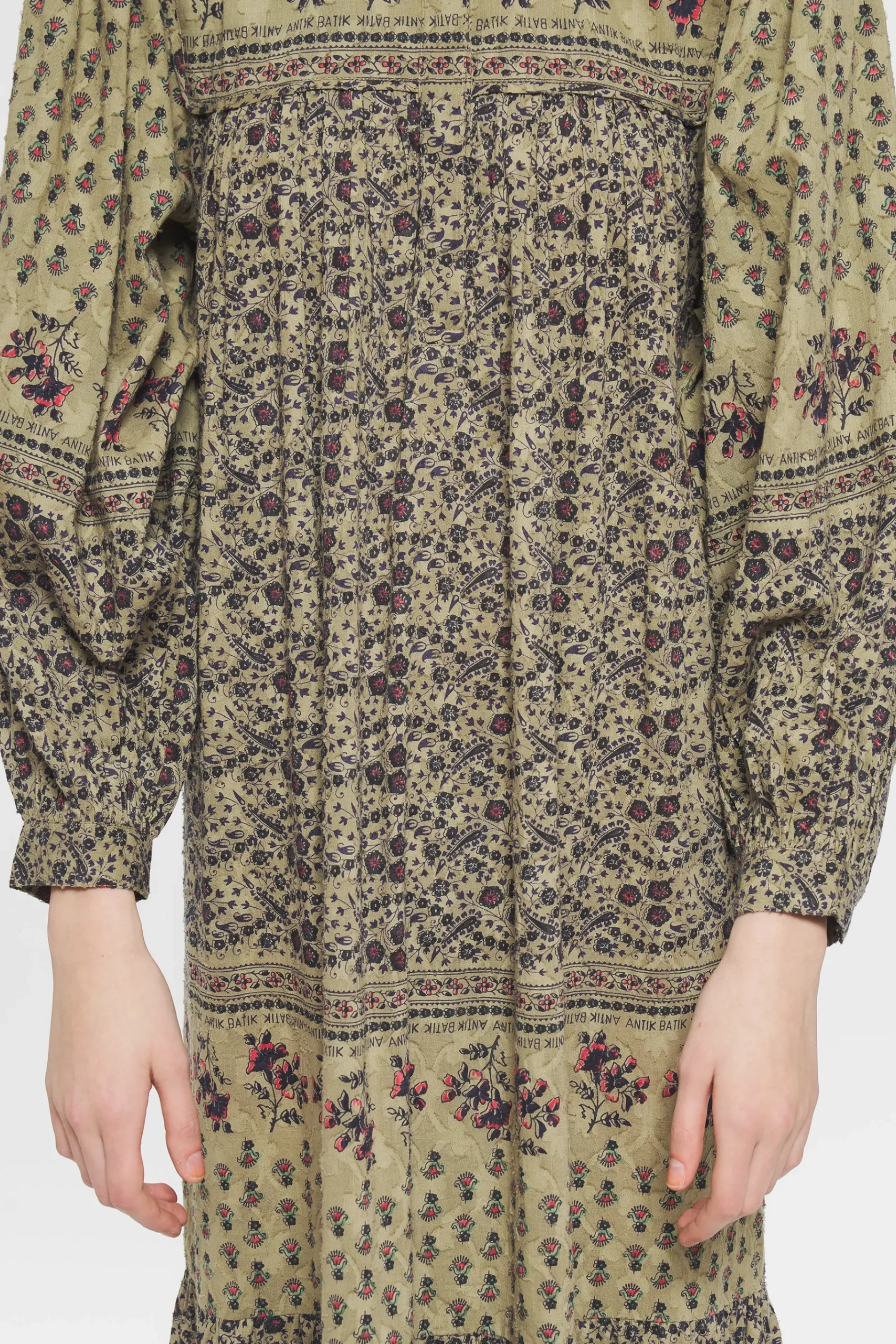 ANTIK BATIK Irina Print maxi dress Green Hot