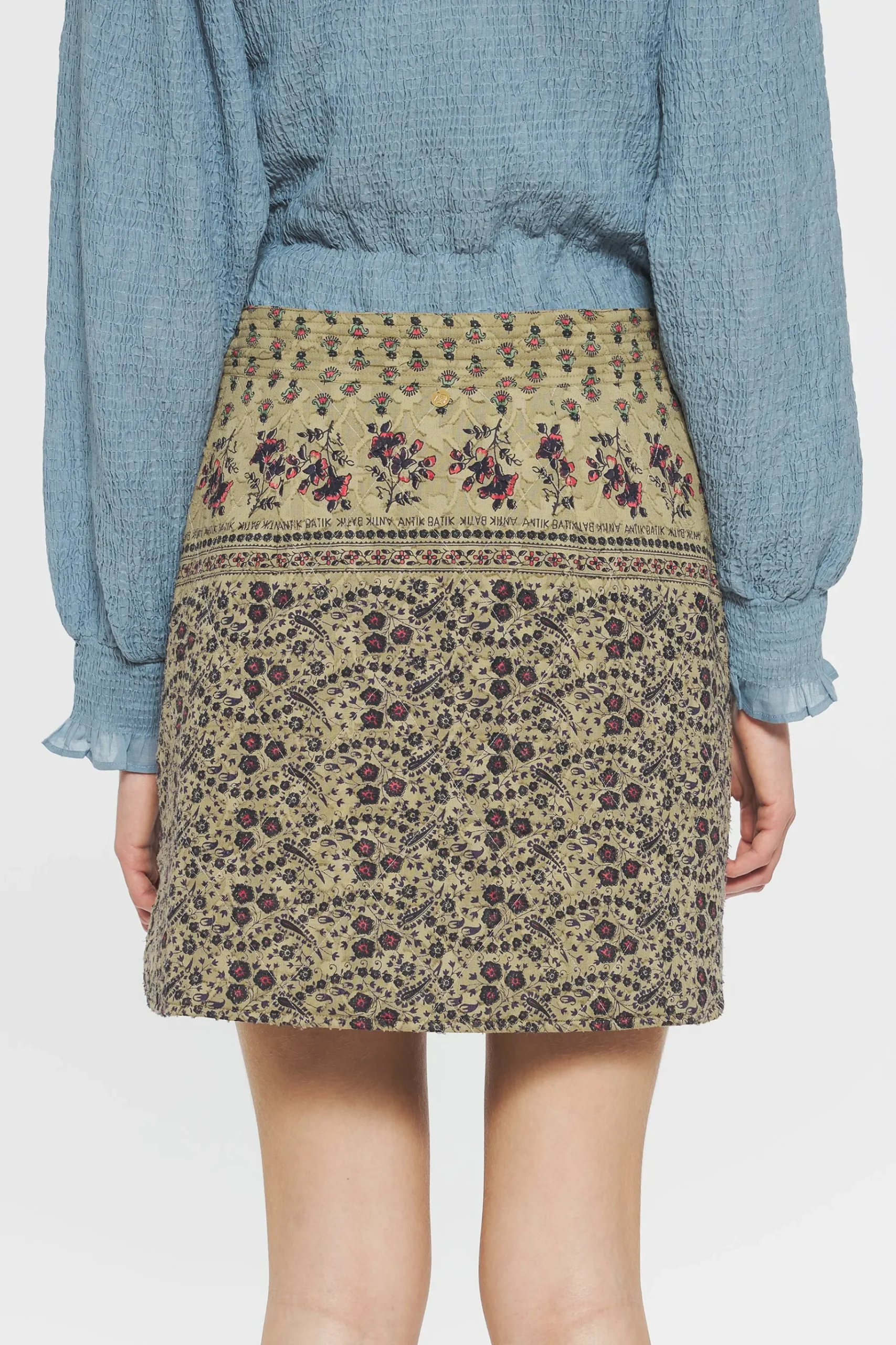 ANTIK BATIK Irina Print skirt Green Best Sale