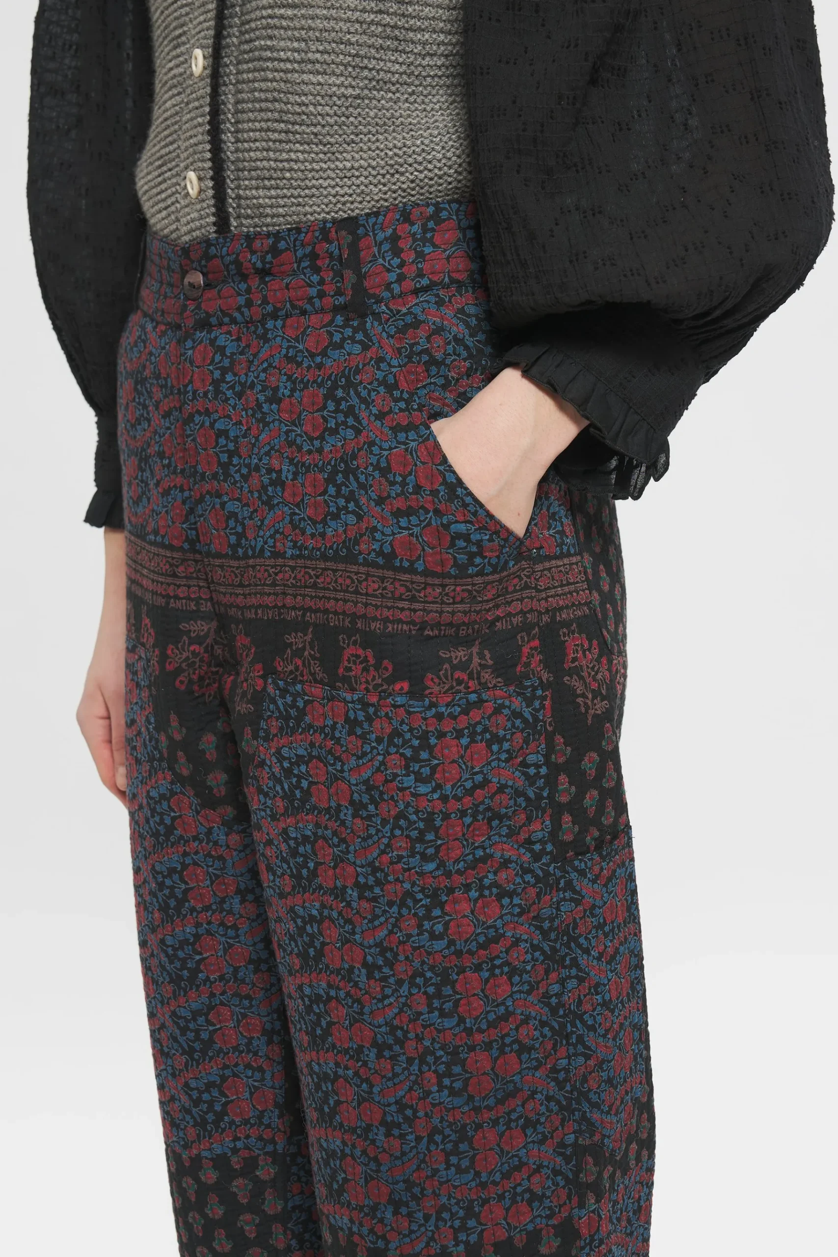 ANTIK BATIK Irina Print trousers Black Sale