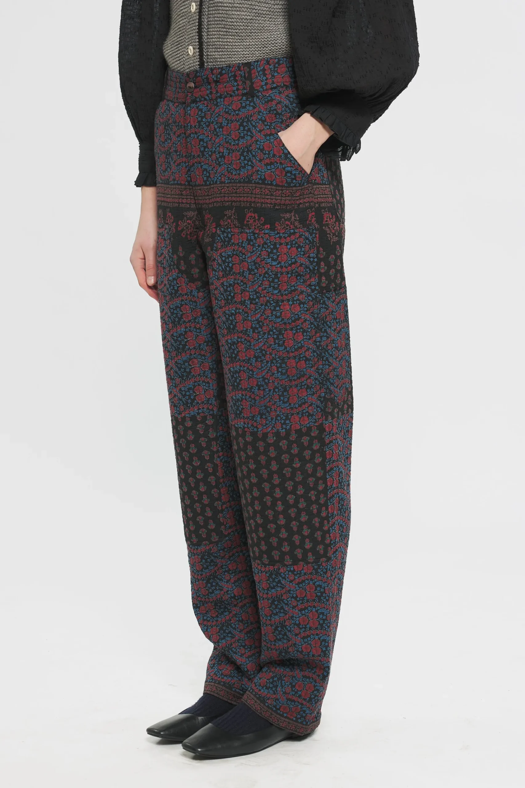ANTIK BATIK Irina Print trousers Black Sale