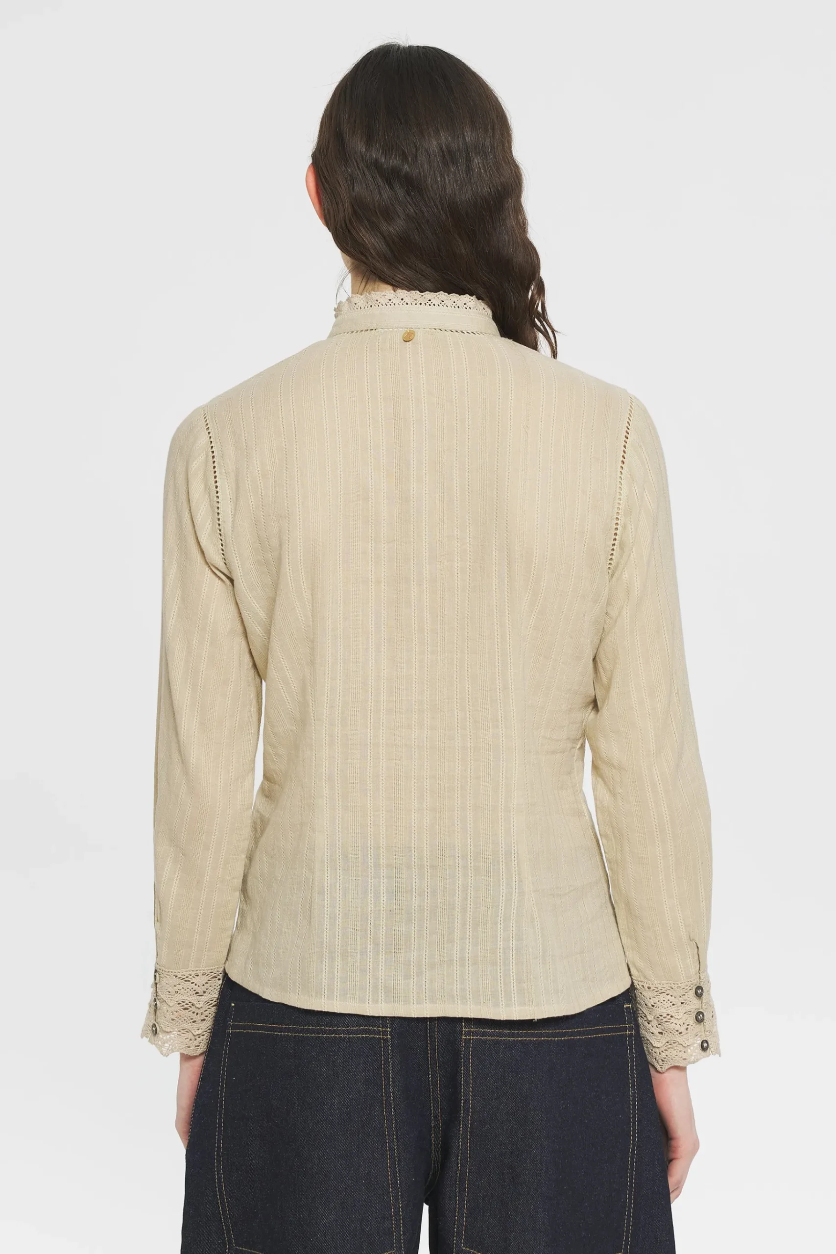 ANTIK BATIK Kiss Embroidered blouse Cream Sale