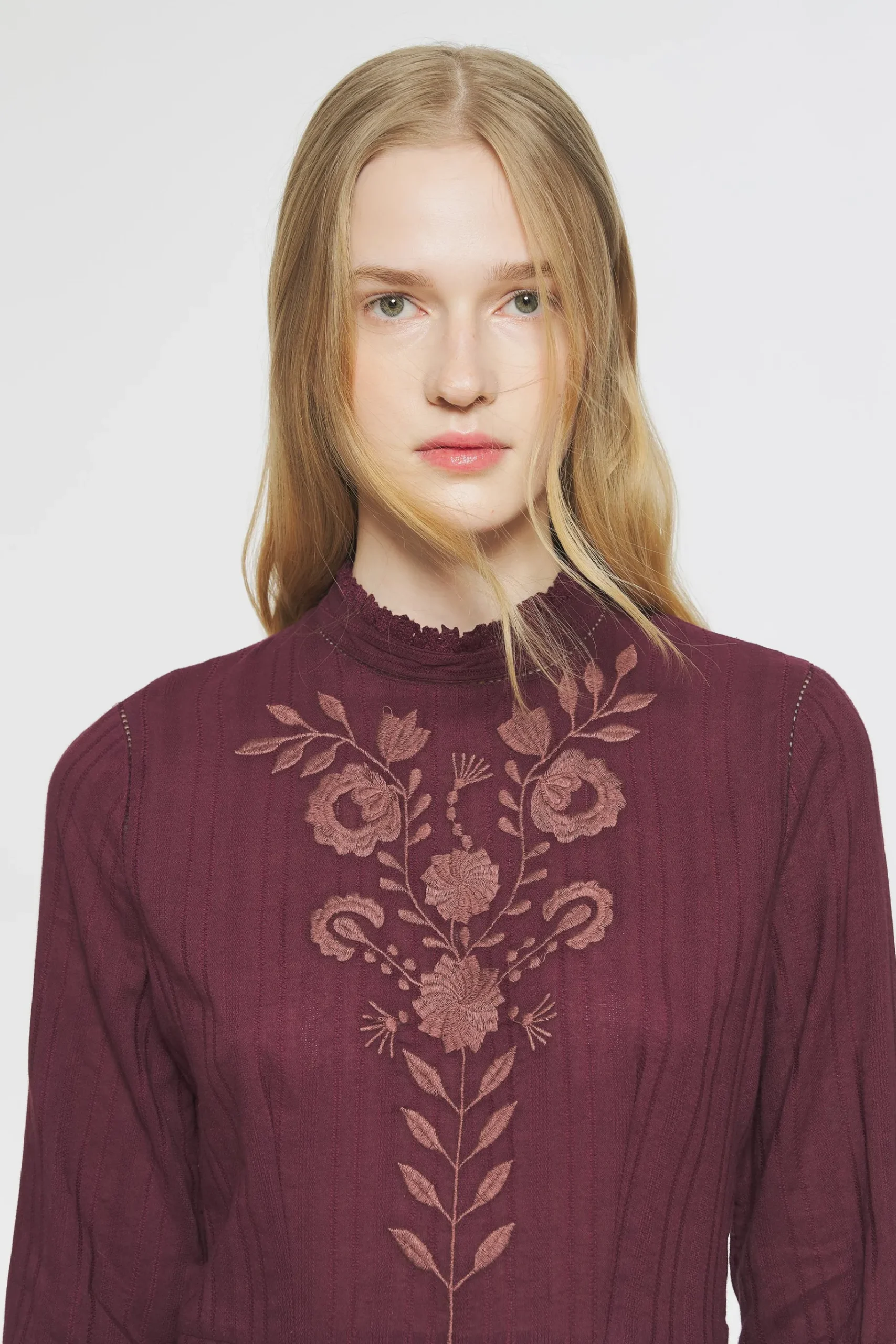 ANTIK BATIK Kiss Embroide mini dress Red Cheap