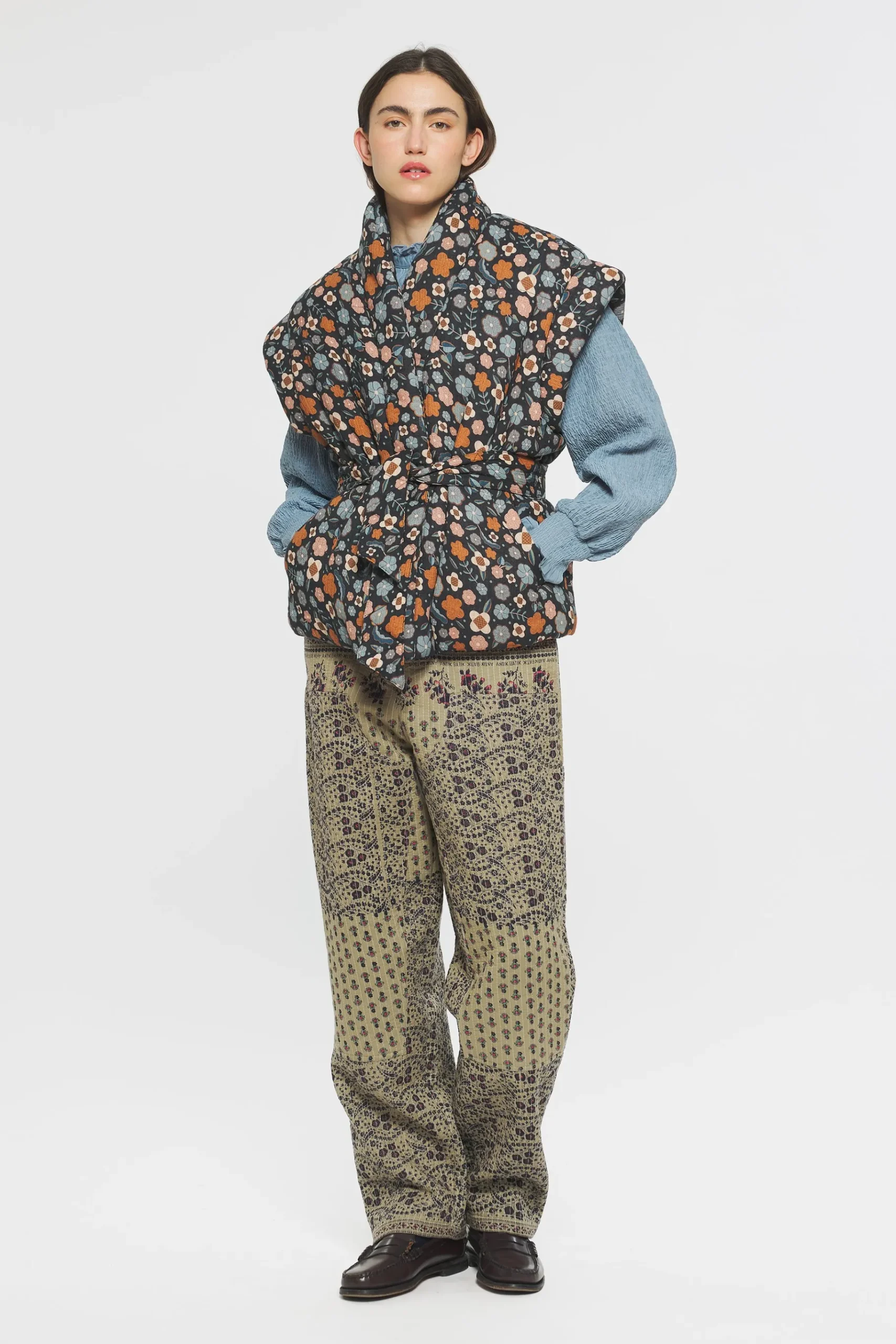 ANTIK BATIK Leo Print gilet Sale