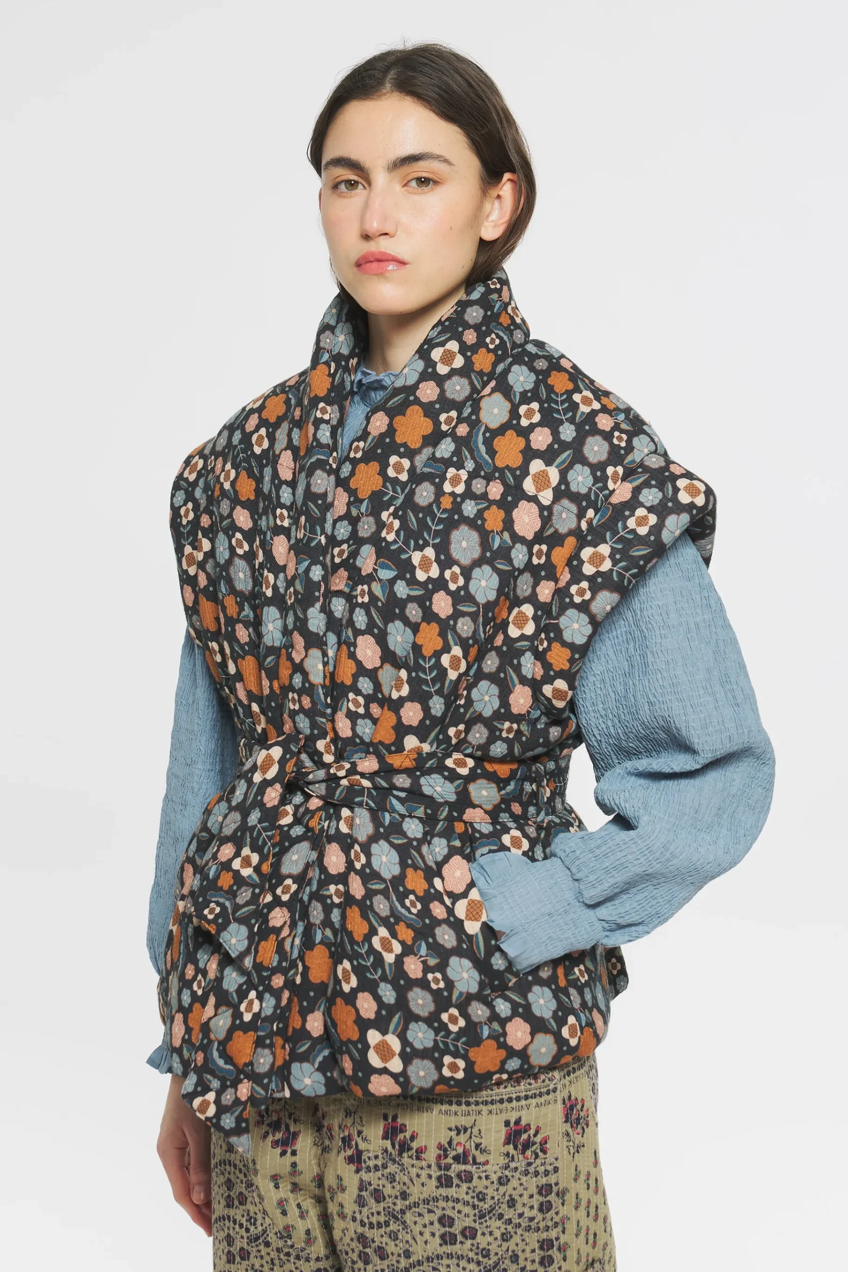 ANTIK BATIK Leo Print gilet Sale