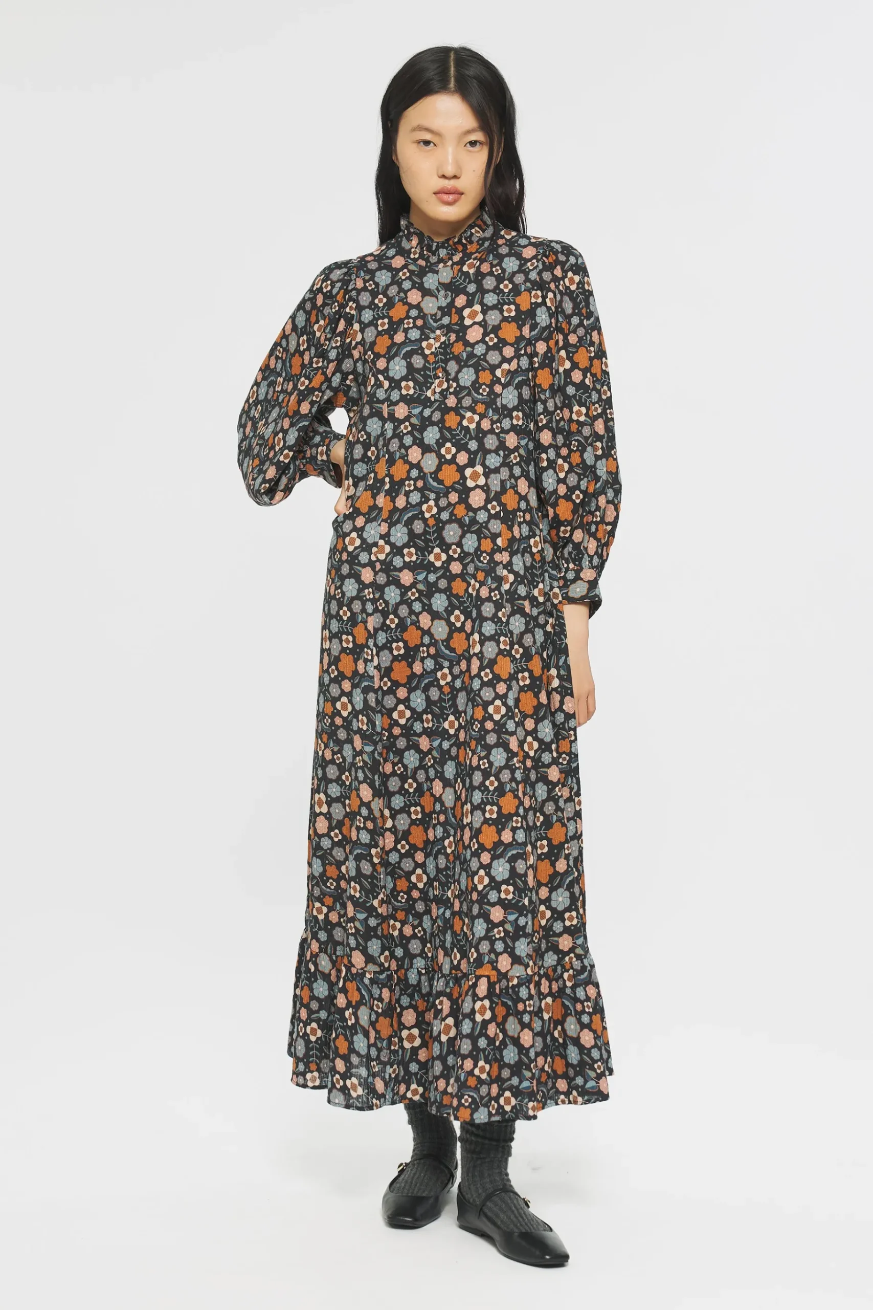 ANTIK BATIK Leo Print maxi dress New