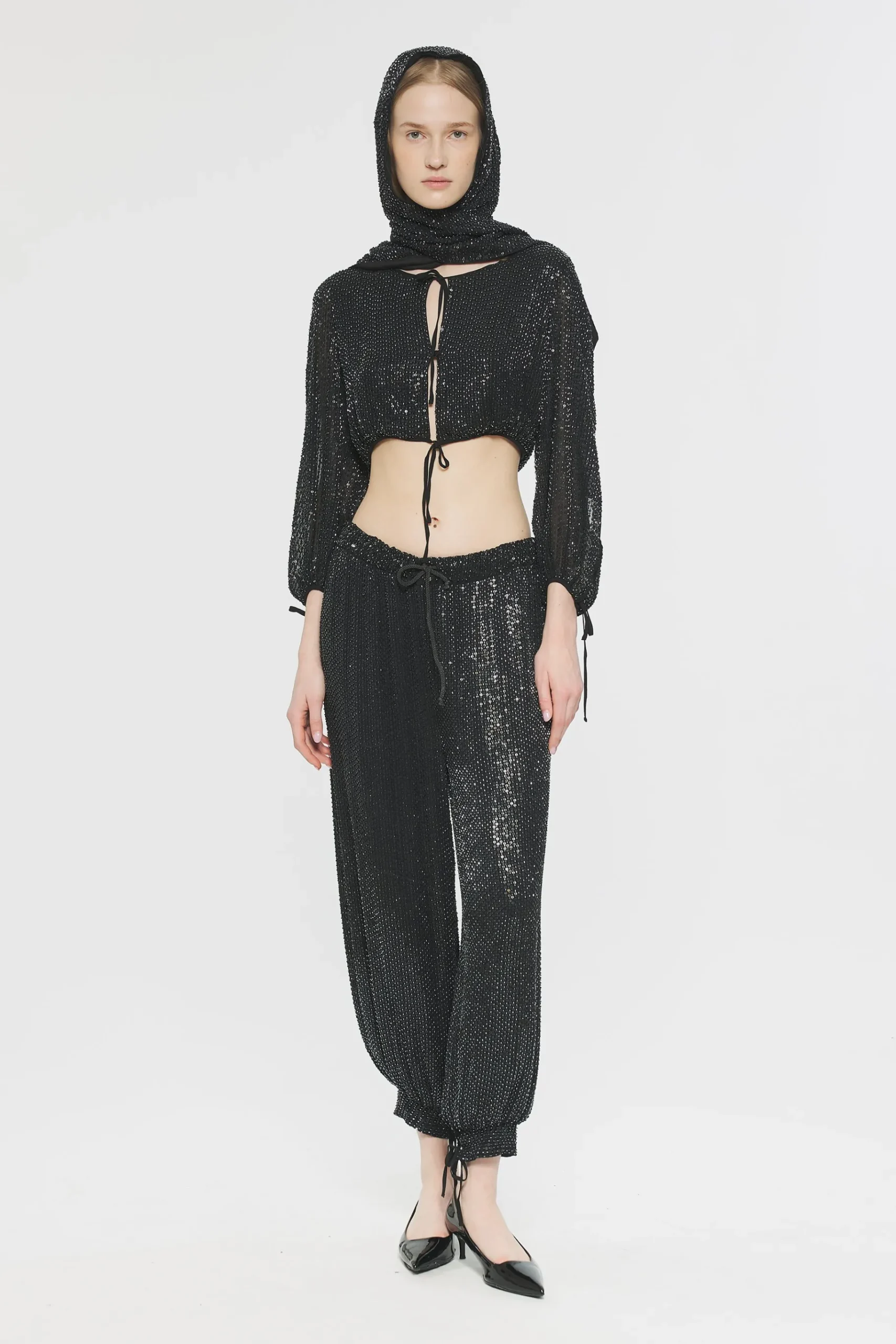 ANTIK BATIK Lune Sequin crop top Best