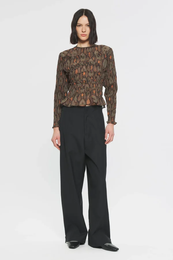 ANTIK BATIK Mani Print blouse Green Hot