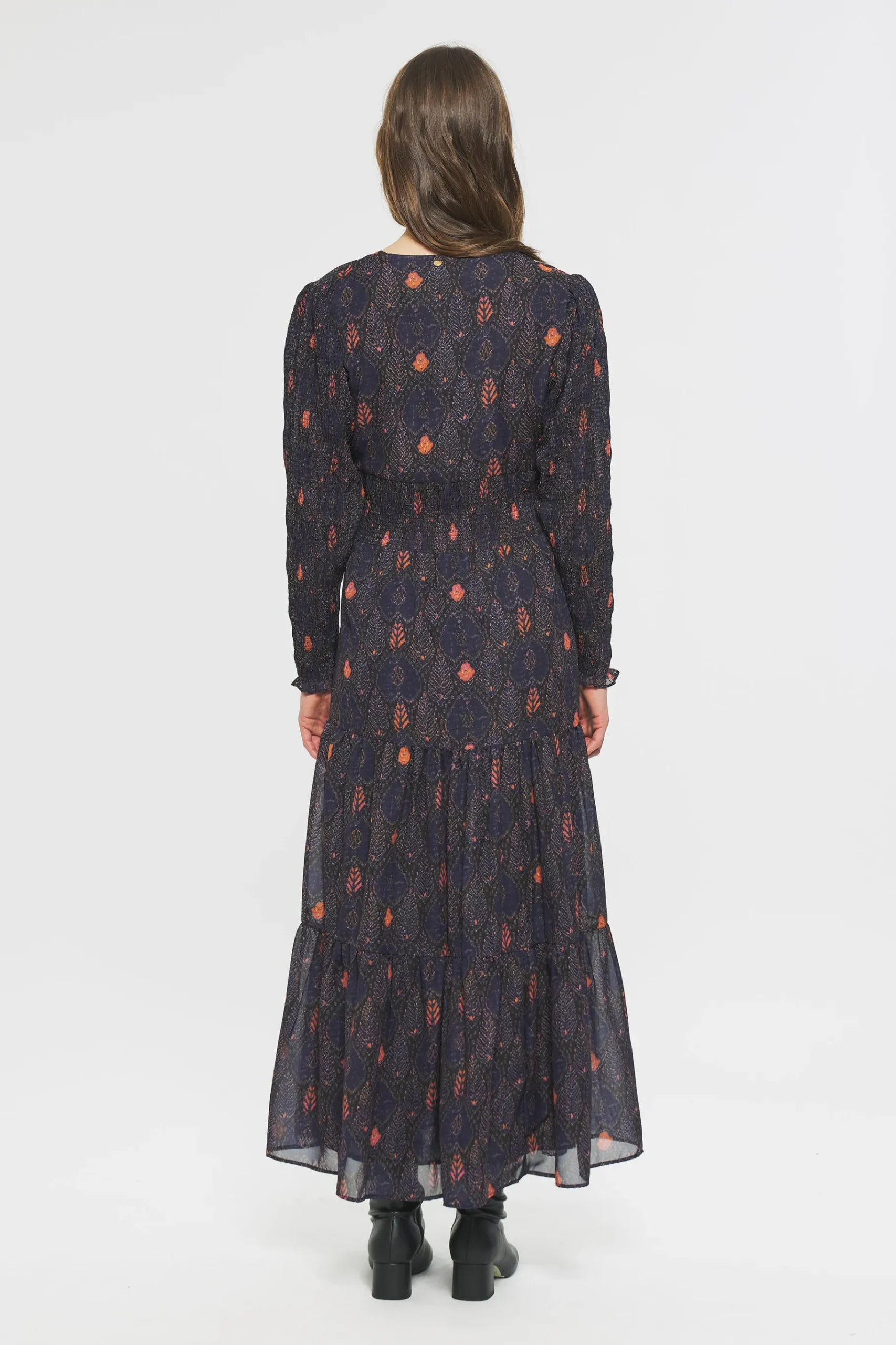 ANTIK BATIK Mani Print maxi dress Blue Outlet